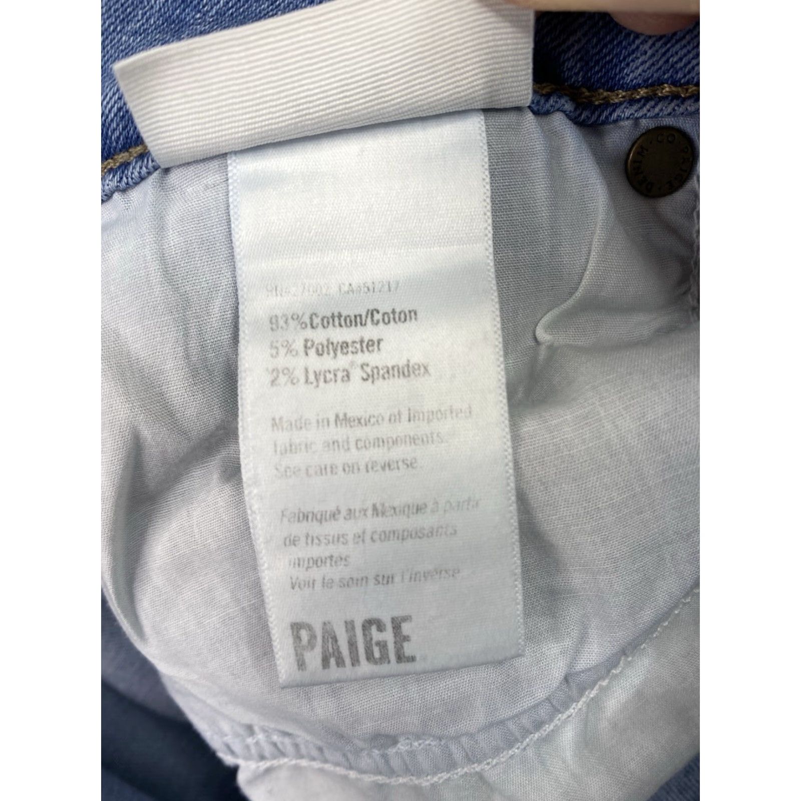 Paige Kylie Paige Jeans Women 30 Blue Crop Distressed Stretch Denim Fringe 5-Pocket Mid Rise Jeans Womens XS-.. Size 30" / US 8 / IT 44 - 7 Thumbnail