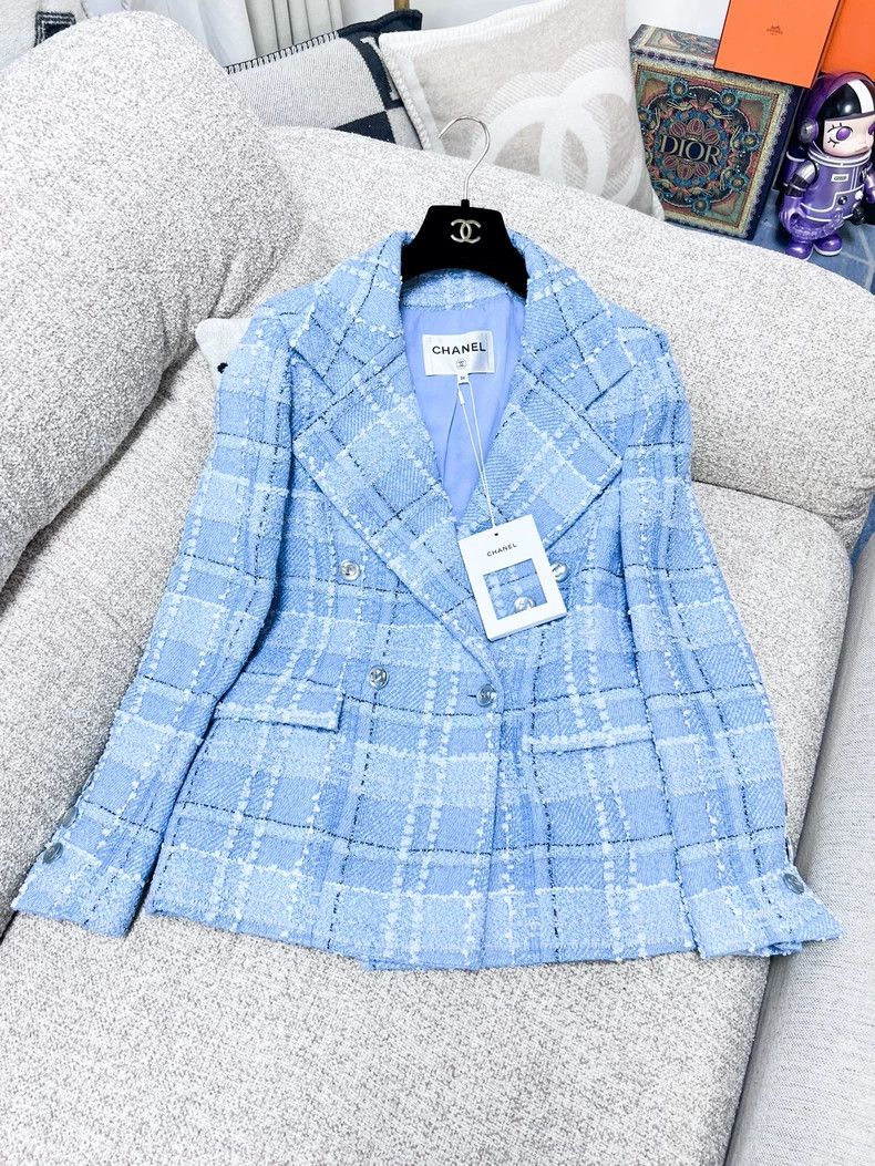 Chanel Chanel Mixed-color plaid suit tweed jacket Size XS / US 0-2 / IT 36-38 - 1 Thumbnail