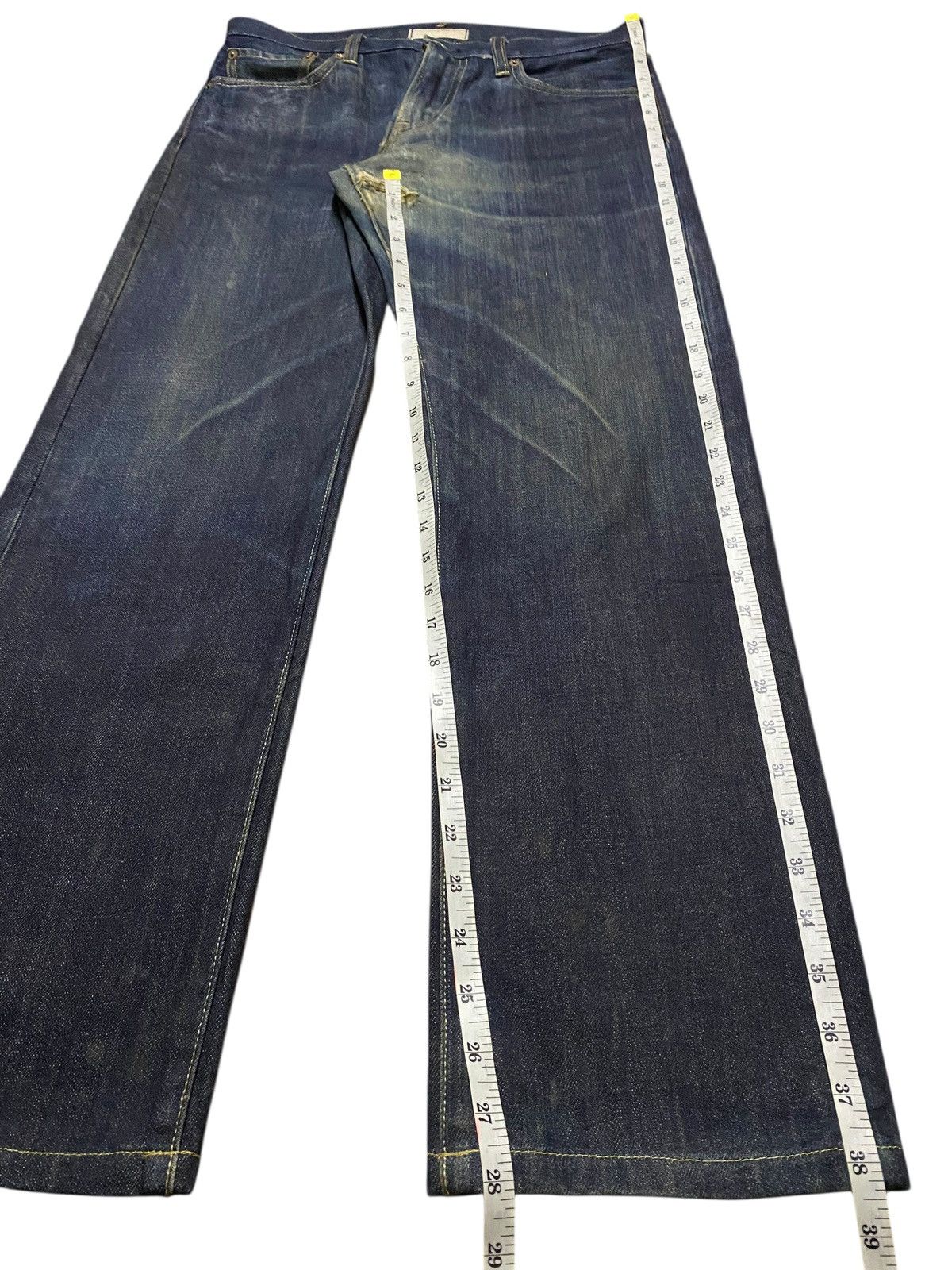 Japanese Brand Vintage Japanese Uniqlo Mud Wash Distressed Slim Jeans Size US 32 / EU 48 - 10 Thumbnail