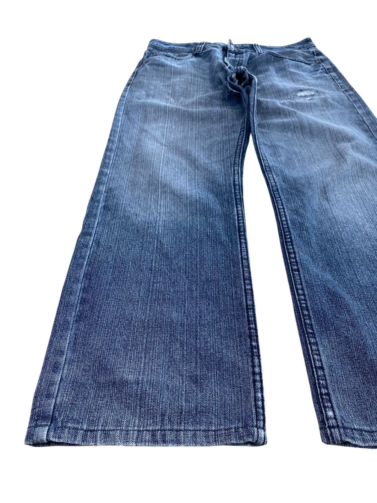 Other Japanese Brand Faded Wash Style Loose Jeans Size US 33 - 5 Thumbnail