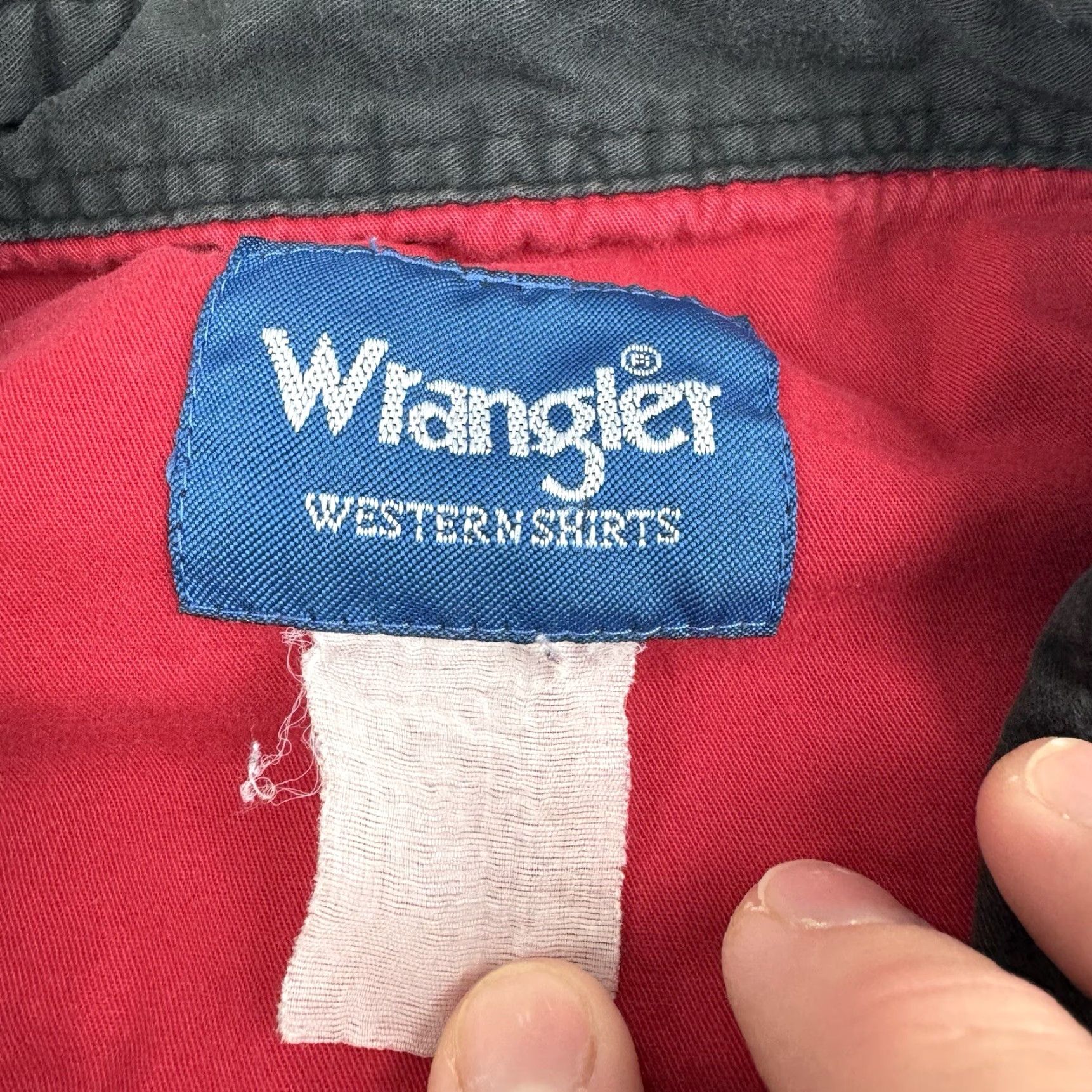 Wrangler Vintage Wrangler Western Shirt Men XL Black Striped Cowboy Rodeo 90s Long Sleeve Snap Button-Up Size US XL / EU 56 / 4 - 5 Thumbnail