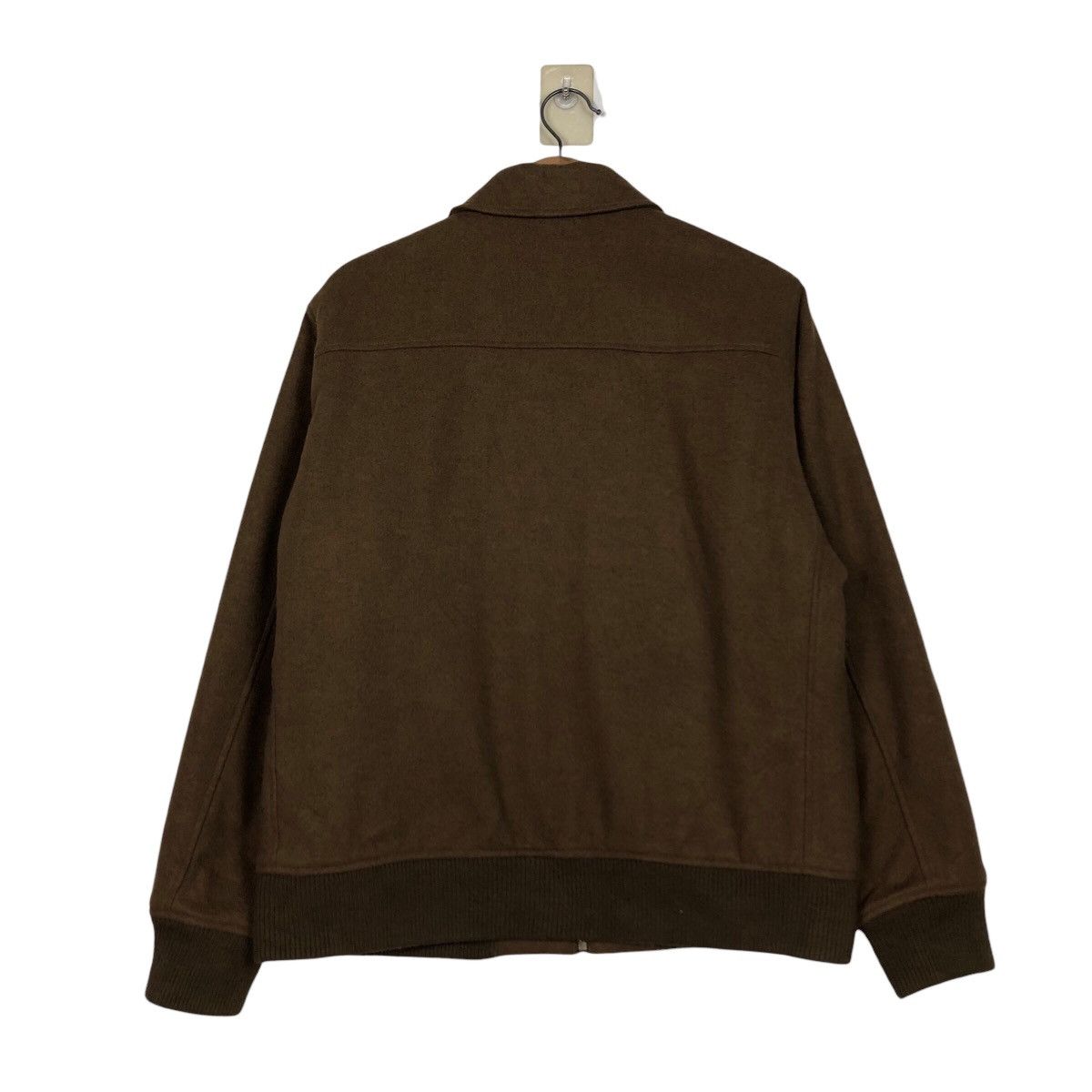 Japanese Brand 📌Rich Brown Vintage Wool Bomber Jacket Uniqlo Issey Miyake Size US M / EU 48-50 / 2 - 9 Thumbnail