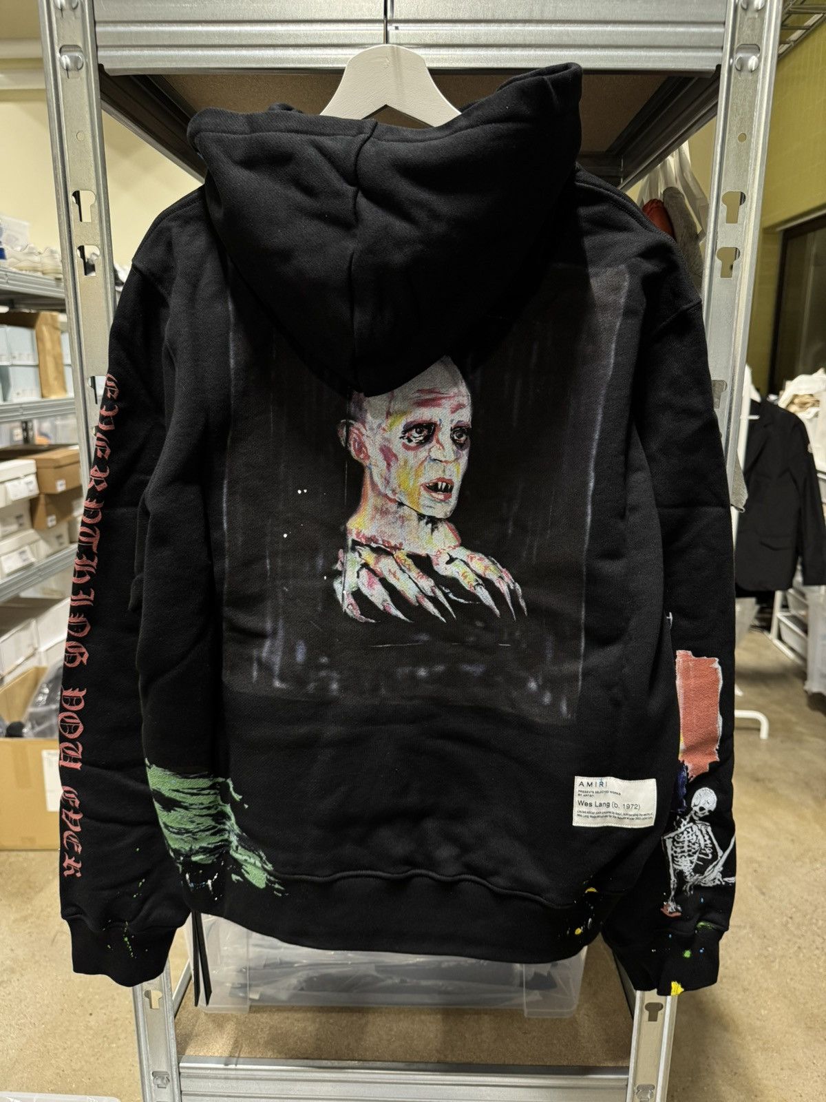 Amiri Amiri x Wes Lang Blood 38 Hoodie LIMITED NEW 1600