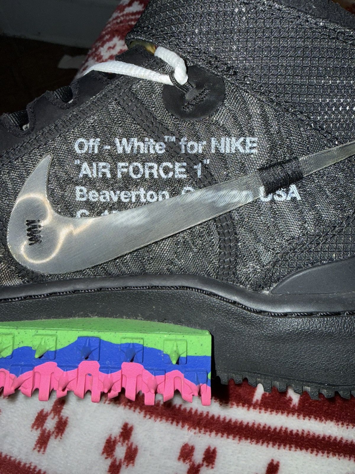 Nike × Off-White Off-White x Nike Air Force 1 Mid ‘Black’ Size US 10 / EU 43 - 10 Thumbnail