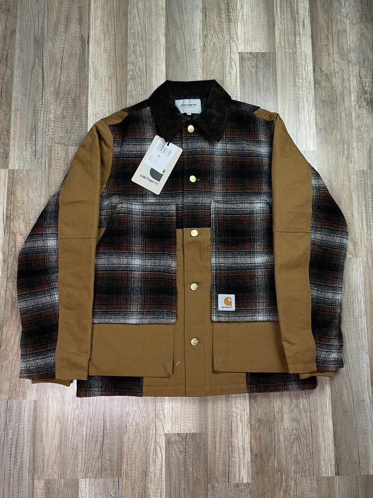 image of Carhartt Highland Oversize Jacket American Style Y2K in Brown, Men's (Size Medium)