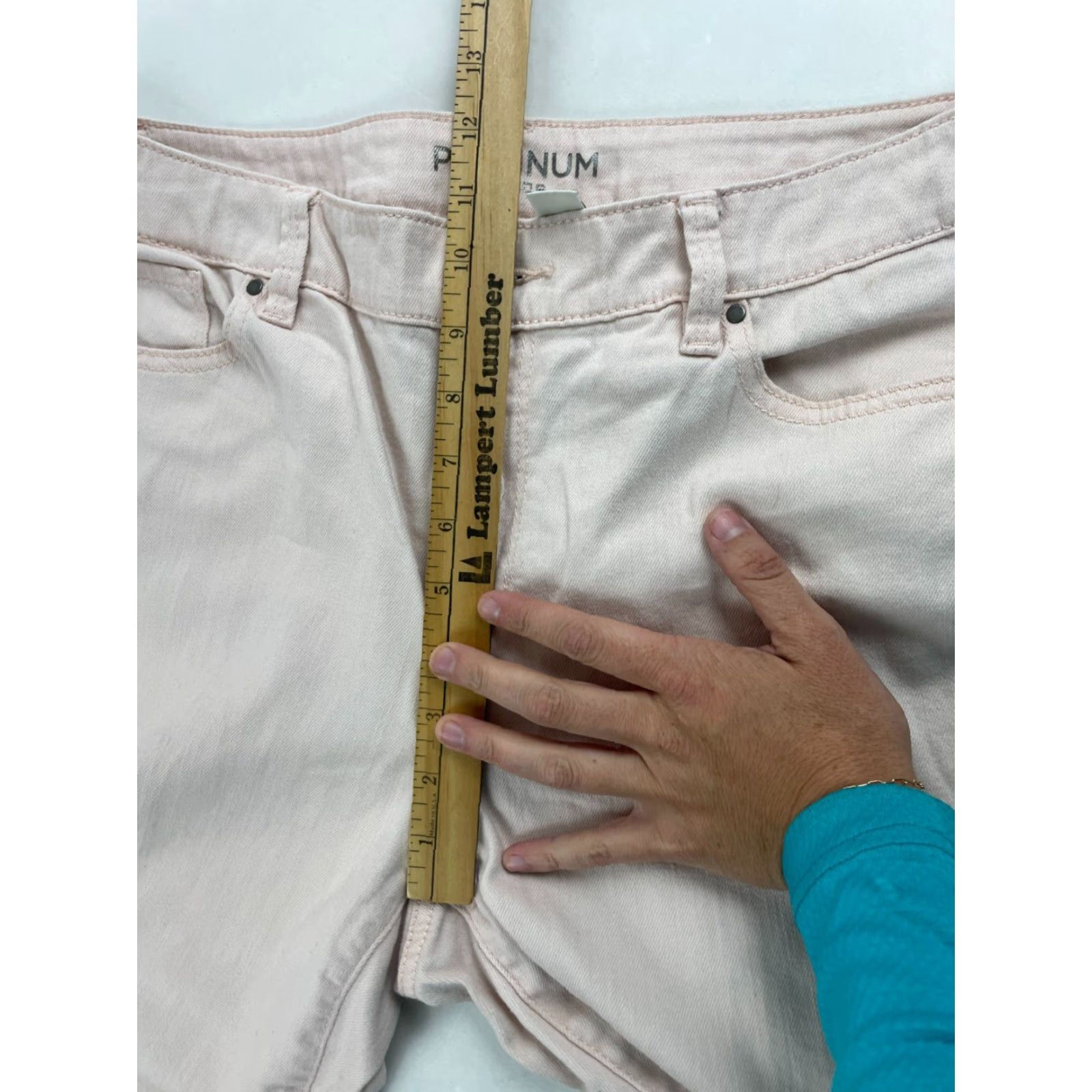 Vintage Chico's Platinum Jeans Women's Size 1 Denim Pants Light Wash High Rise Pockets Size 25" / US 0 / IT 36 - 5 Thumbnail