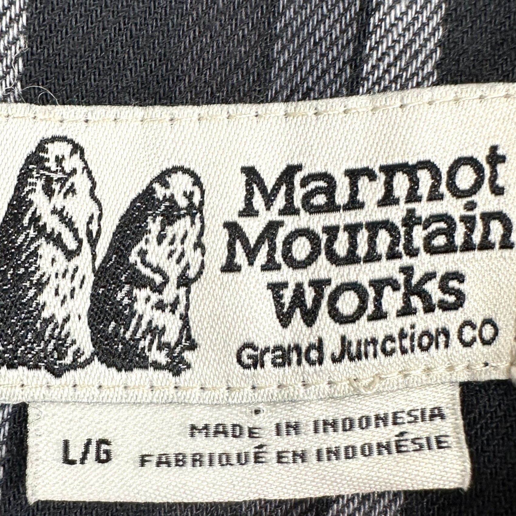 Marmot Marmot Mountain Works Shirt Button-Up Plaid Flannel Black Gray Long Sleeve Mens L/G Button-Down Collared Casual Outdoor Size US L / EU 52-54 / 3 - 4 Thumbnail