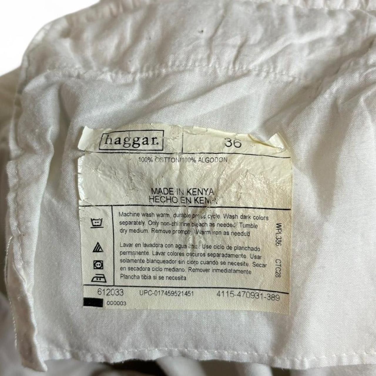 Haggar × Vintage Vintage Y2K White Baggy Cargo Shorts Size US 37 - 5 Thumbnail