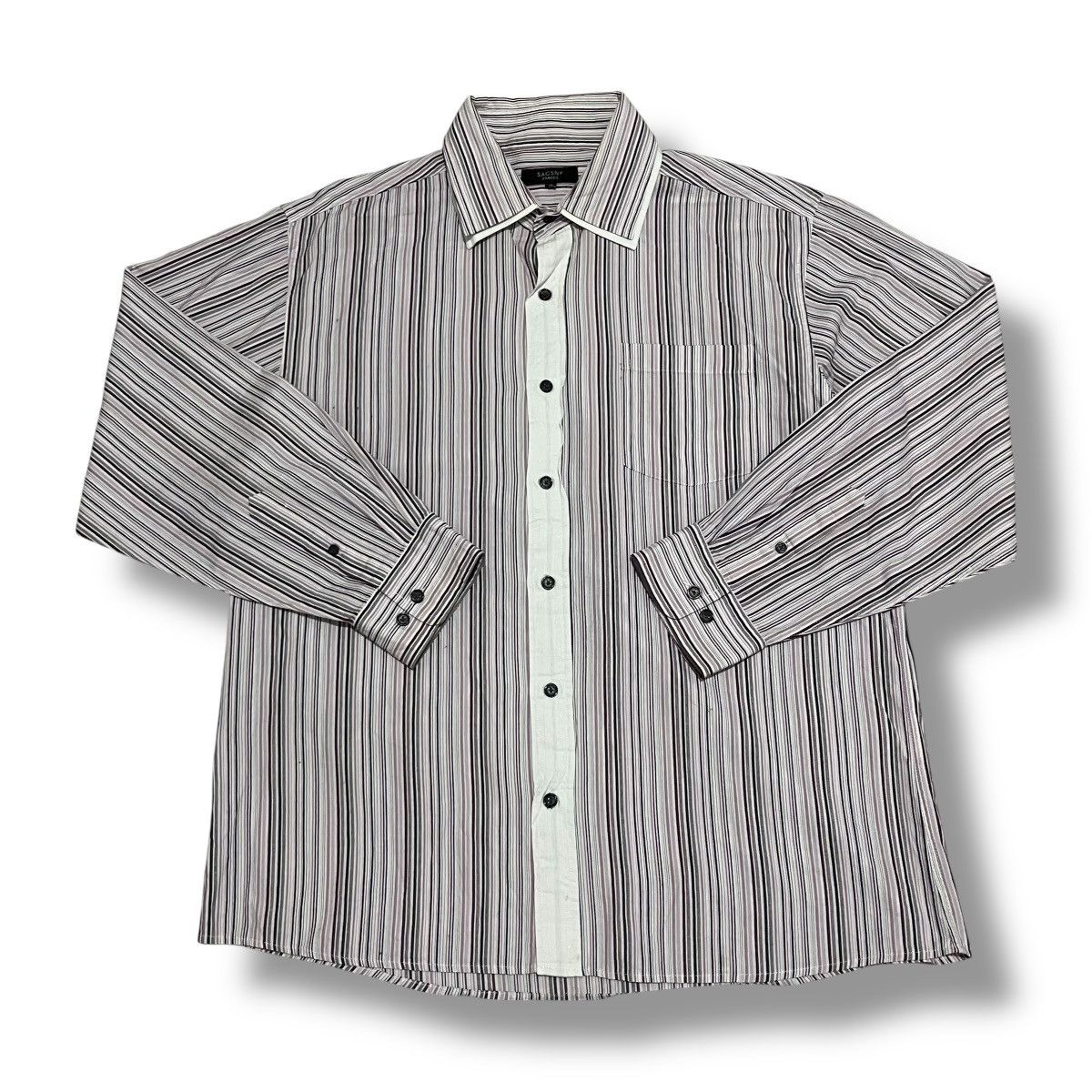 Yohji Yamamoto Shadow striped yohji yamamoto button ups shirt Size US L / EU 52-54 / 3 - 2 Thumbnail