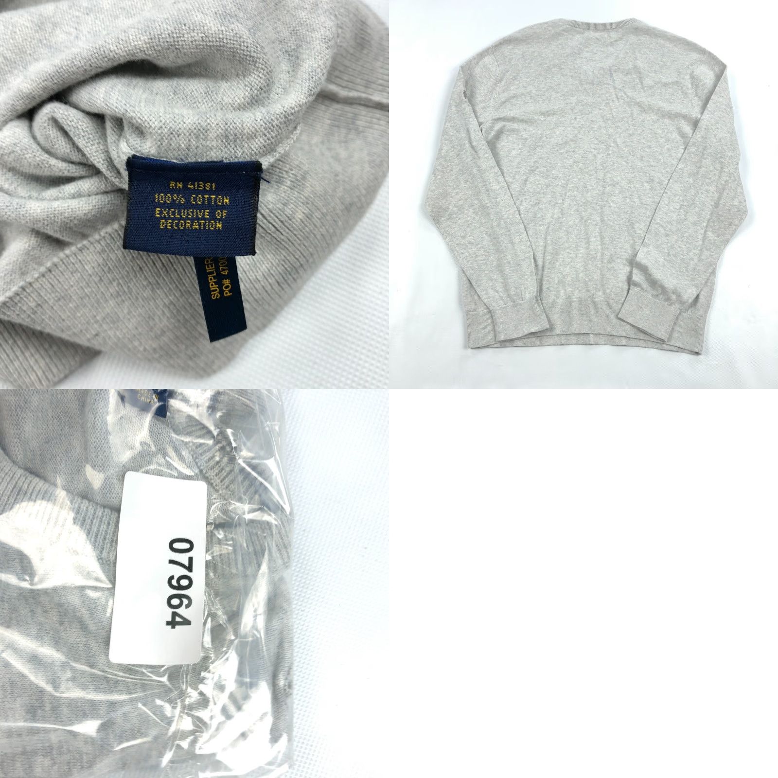 Ralph Lauren Ralph Lauren Golf Sweater Mens L Gray Black Oak Country Club Pullover V-Neck Knit Size US L / EU 52-54 / 3 - 8 Thumbnail