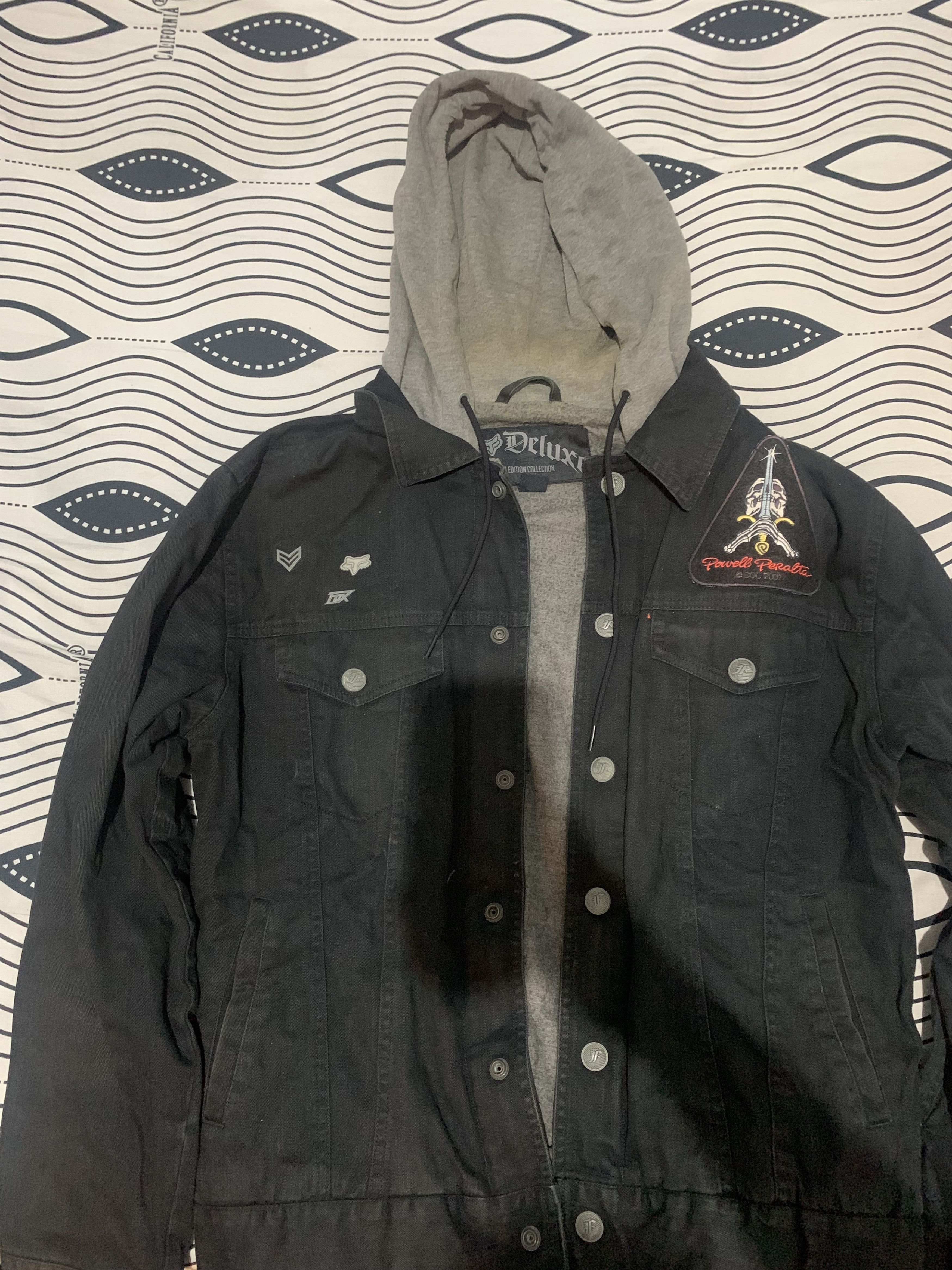 Fox Racing FOX RACING DUNKIRK HOODED DENIM JACKET Size US M / EU 48-50 / 2 - 5 Thumbnail