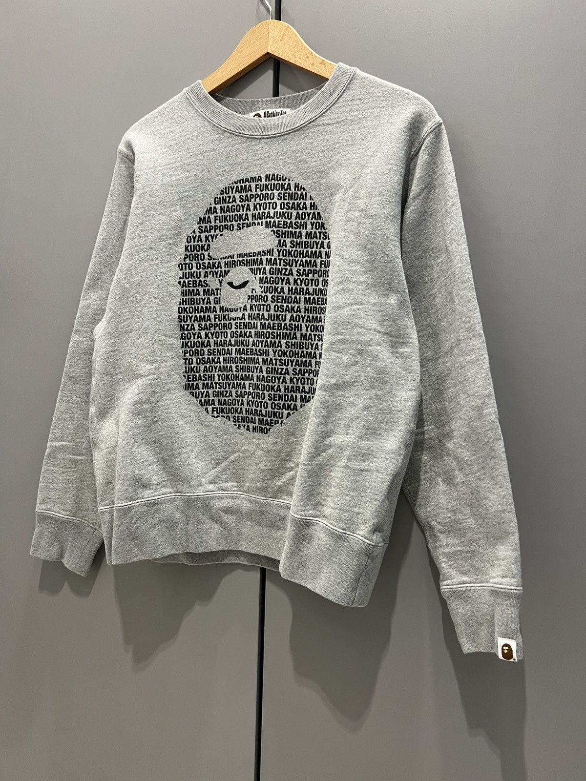 Bape BAPE Sweatshirt Size Medium Gray Size US M / EU 48-50 / 2 - 4 Thumbnail