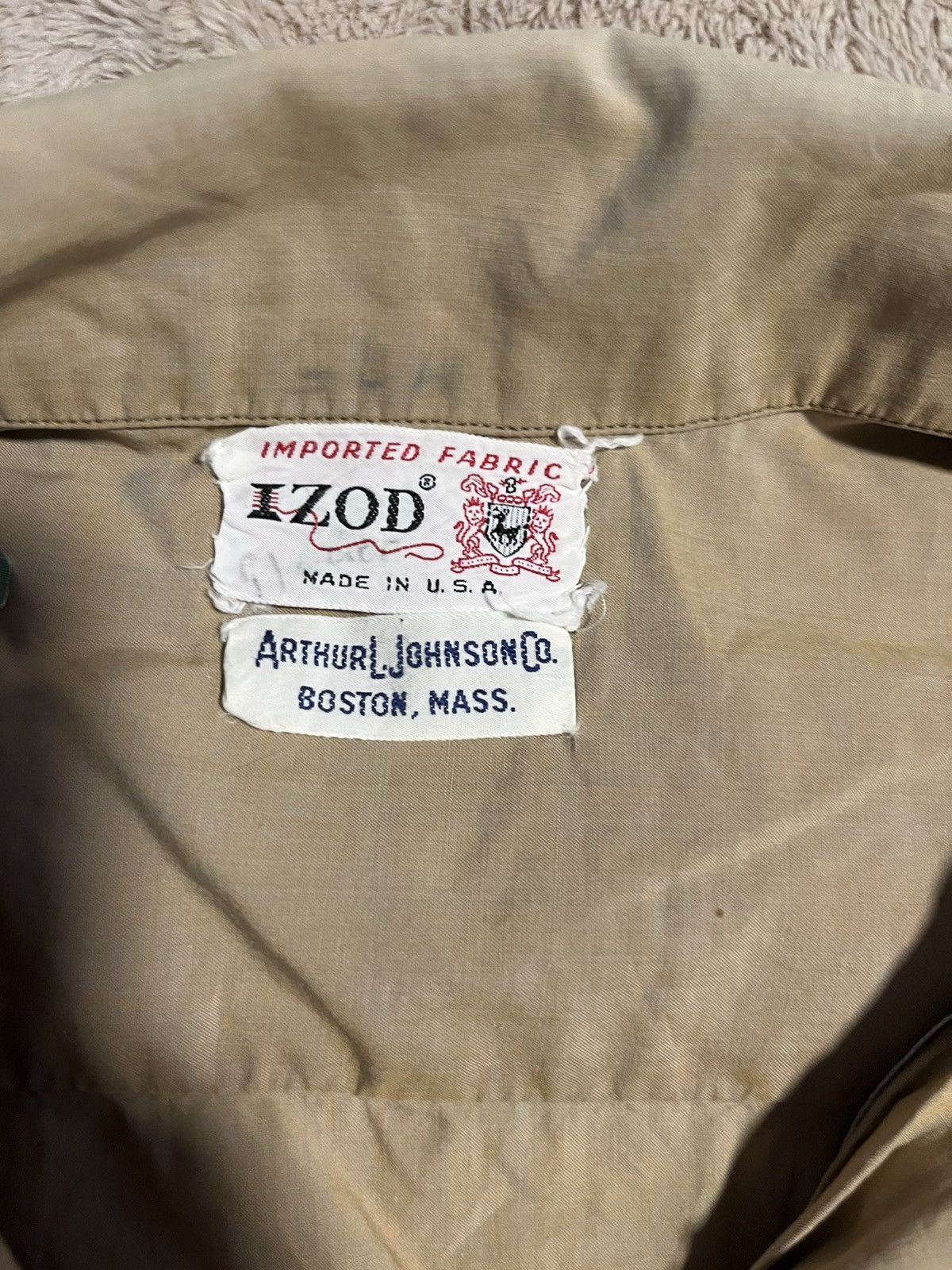Izod Vintage Izod Tan Button Up Shirt Size US XL / EU 56 / 4 - 3 Thumbnail