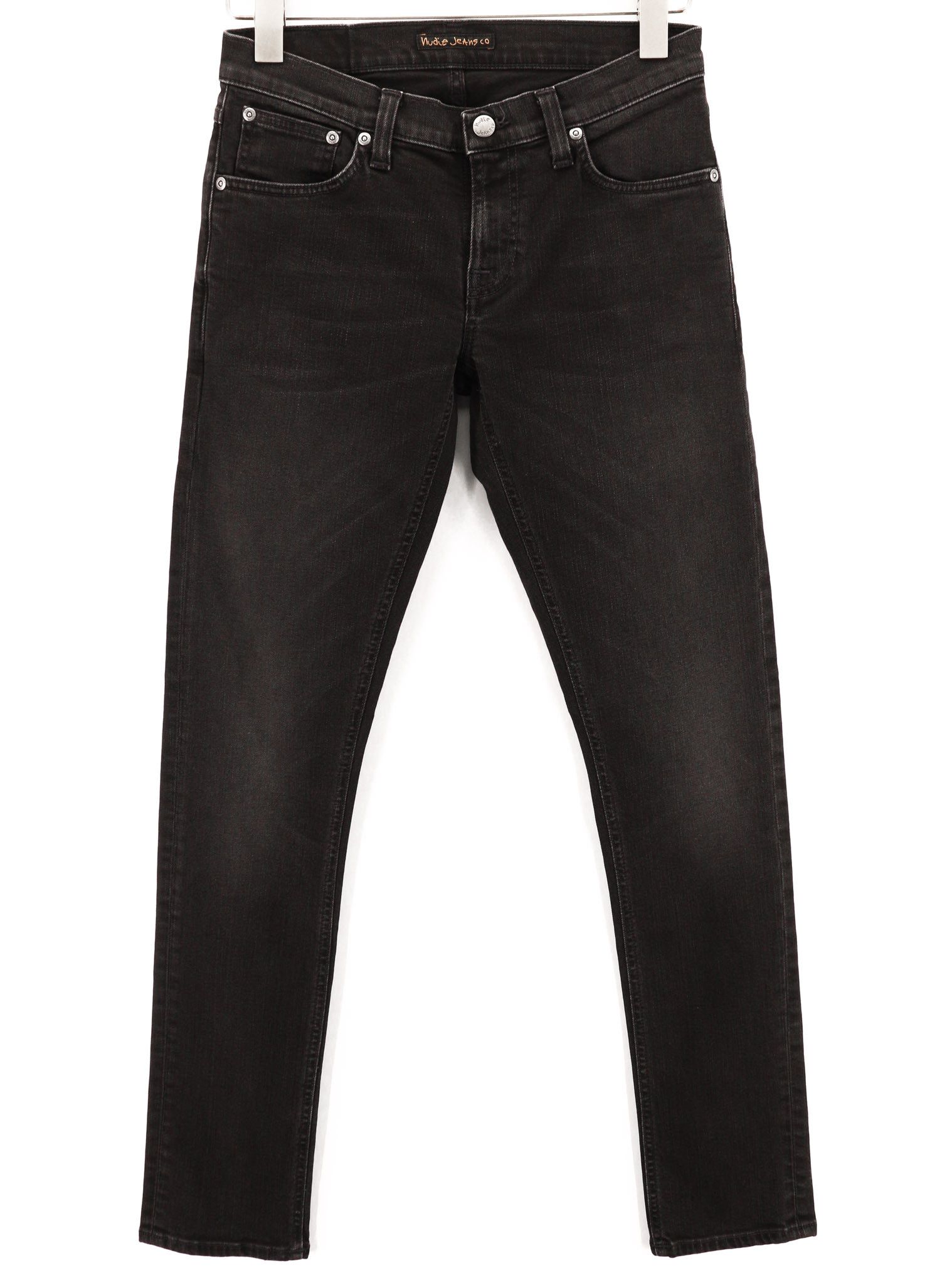 Nudie Jeans LONG JOHN W28/L32 Slim Fit Stretch Black Cotton 80597 Size US 28 / EU 44 - 1 Thumbnail