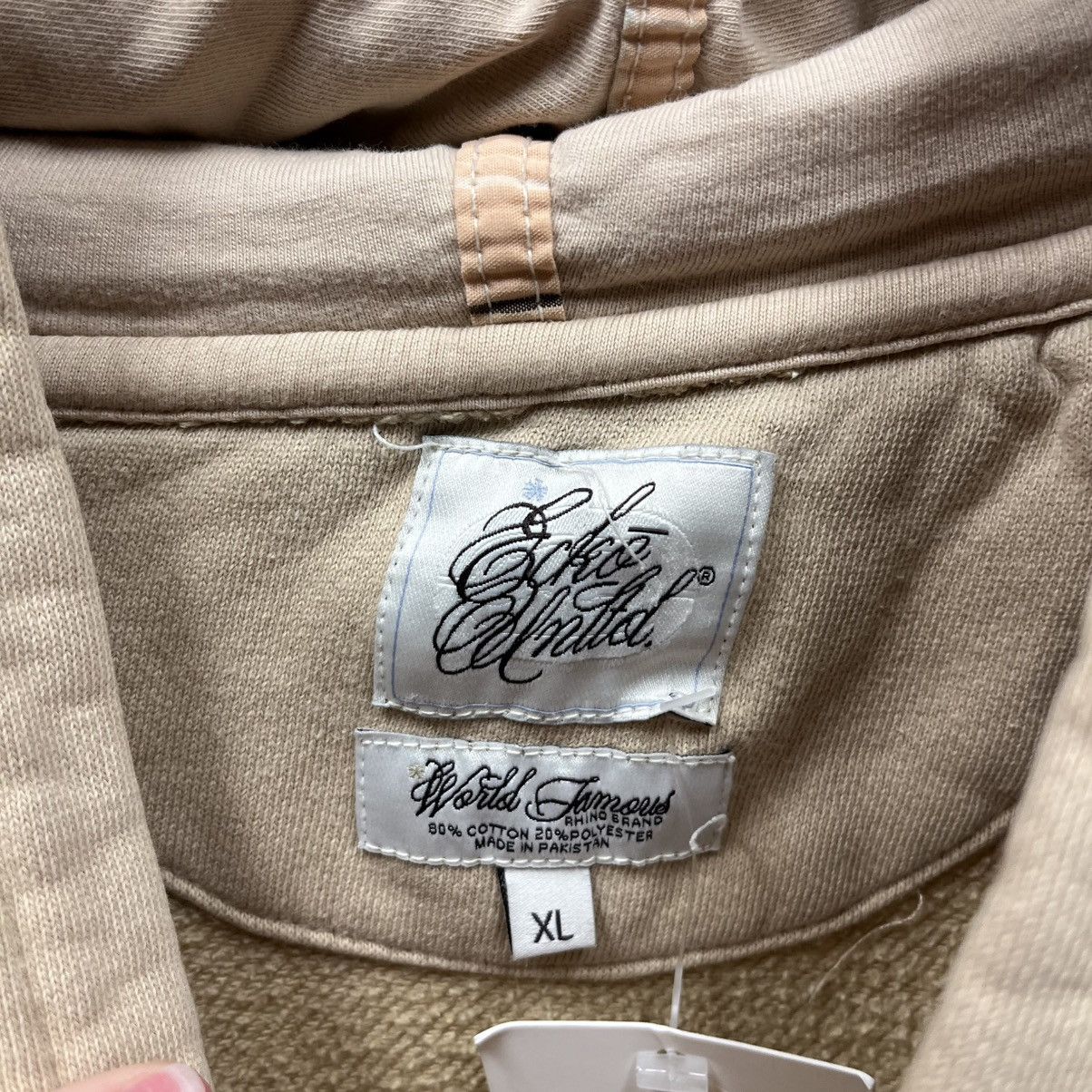 Ecko Unltd. Ecko Unlimited Y2K Vintage Baggy Oversized Brown Hoodie XL Size US XL / EU 56 / 4 - 3 Thumbnail