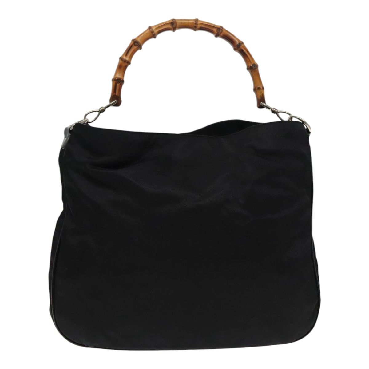 Gucci Bamboo Black Synthetic Handbag (Pre-Owned) Size ONE SIZE - 1 Thumbnail