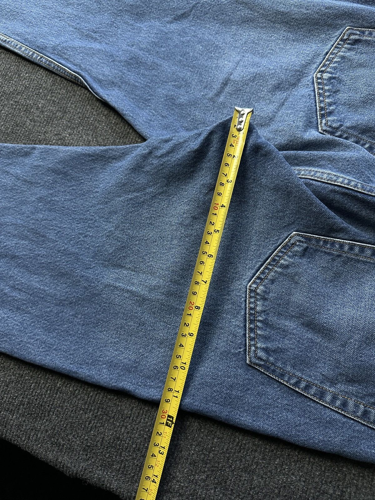 Arket 🚨Y2K WOMEN ARKET JEANS WITH LOGO AVANT GARDE DENIM PANTS Size 31" - 12 Thumbnail