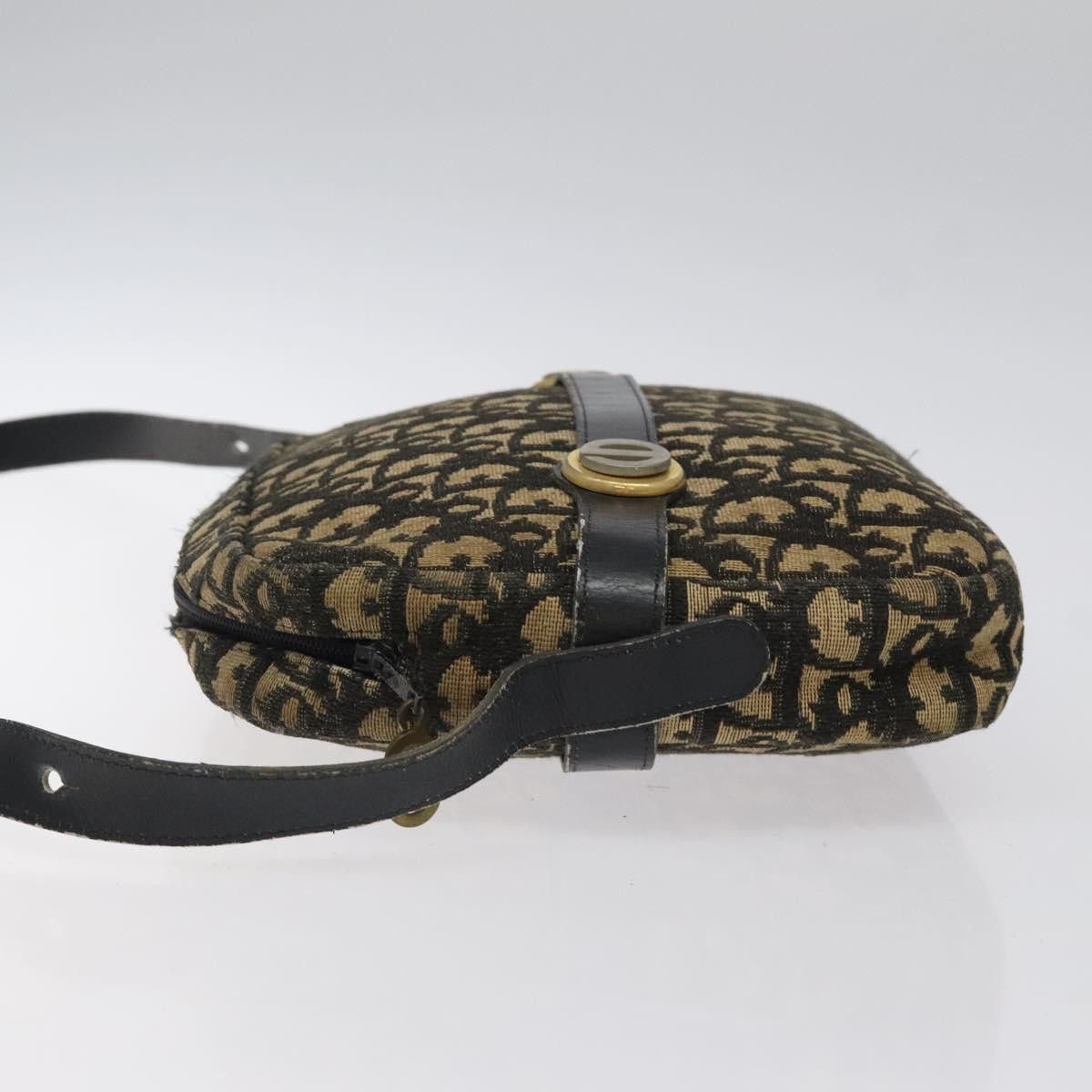 Dior DIOR Trotter Canvas Shoulder Bag Black Gold Size ONE SIZE - 5 Thumbnail
