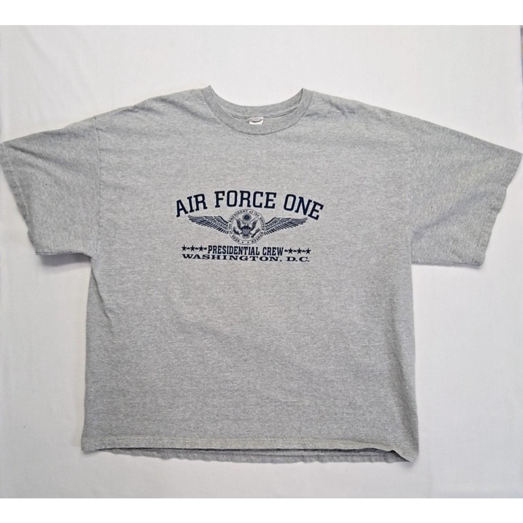 Vintage Vintage Air Force One Presidential Crew 2XL Gray Tee Size US XXL / EU 58 / 5 - 1 Thumbnail