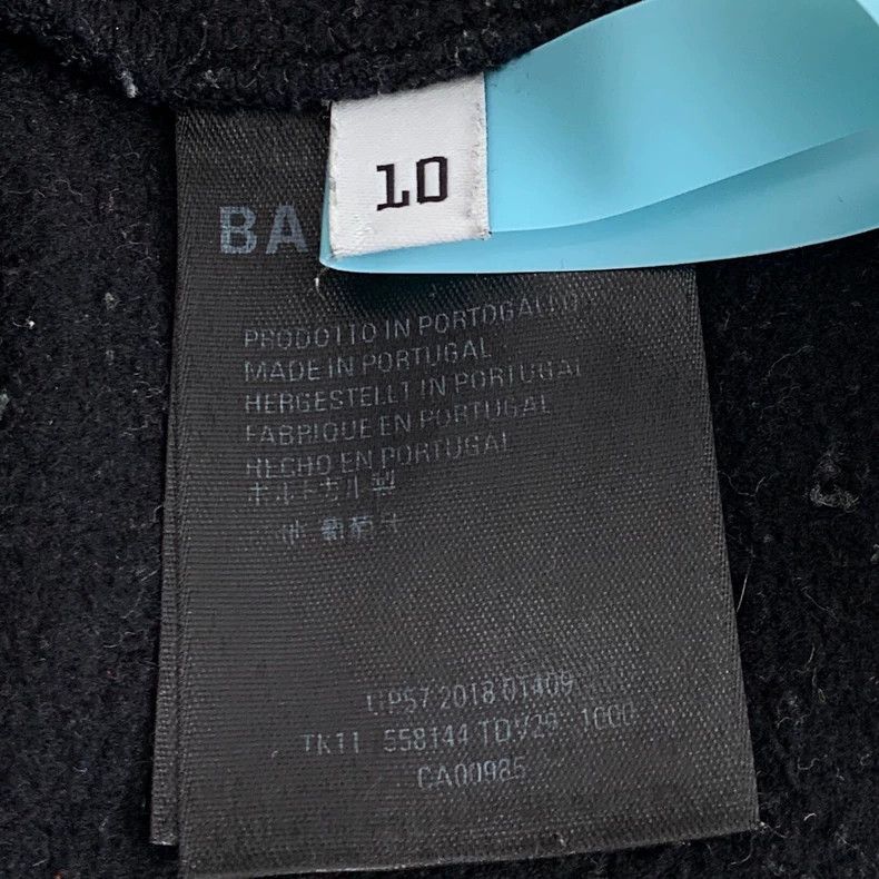 Balenciaga Balenciaga size 10 Black monogrammed embroidered cotton ho Size US XS / EU 42 / 0 - 6 Thumbnail