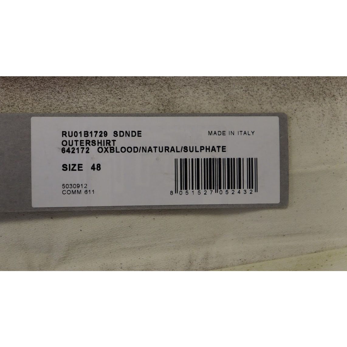 Rick Owens o1rshd1 Outershirt in Oxblood/Natural/Sulphate Size US M / EU 48-50 / 2 - 9 Thumbnail