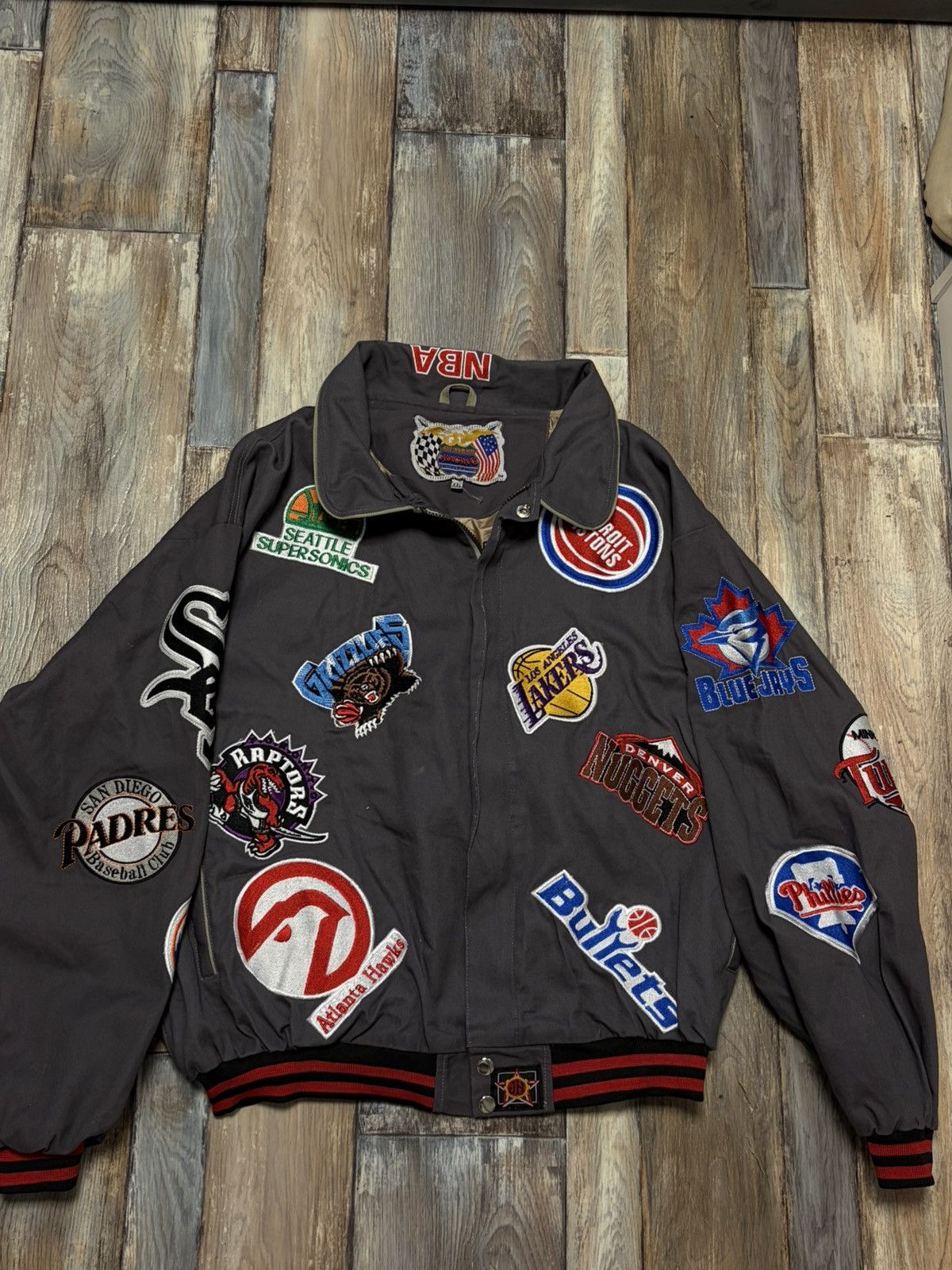 Jeff Hamilton Authentic Vintage Jeff Hamilton Racing Multi-Team Jacket Size US XXL / EU 58 / 5 - 1 Thumbnail