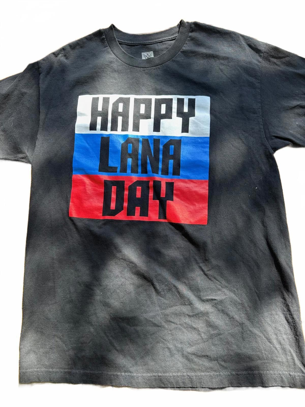 Designer WWE “Happy Lana Day” Graphic Tee , Size L, Rusev/Lana WWE Size US L / EU 52-54 / 3 - 1 Thumbnail