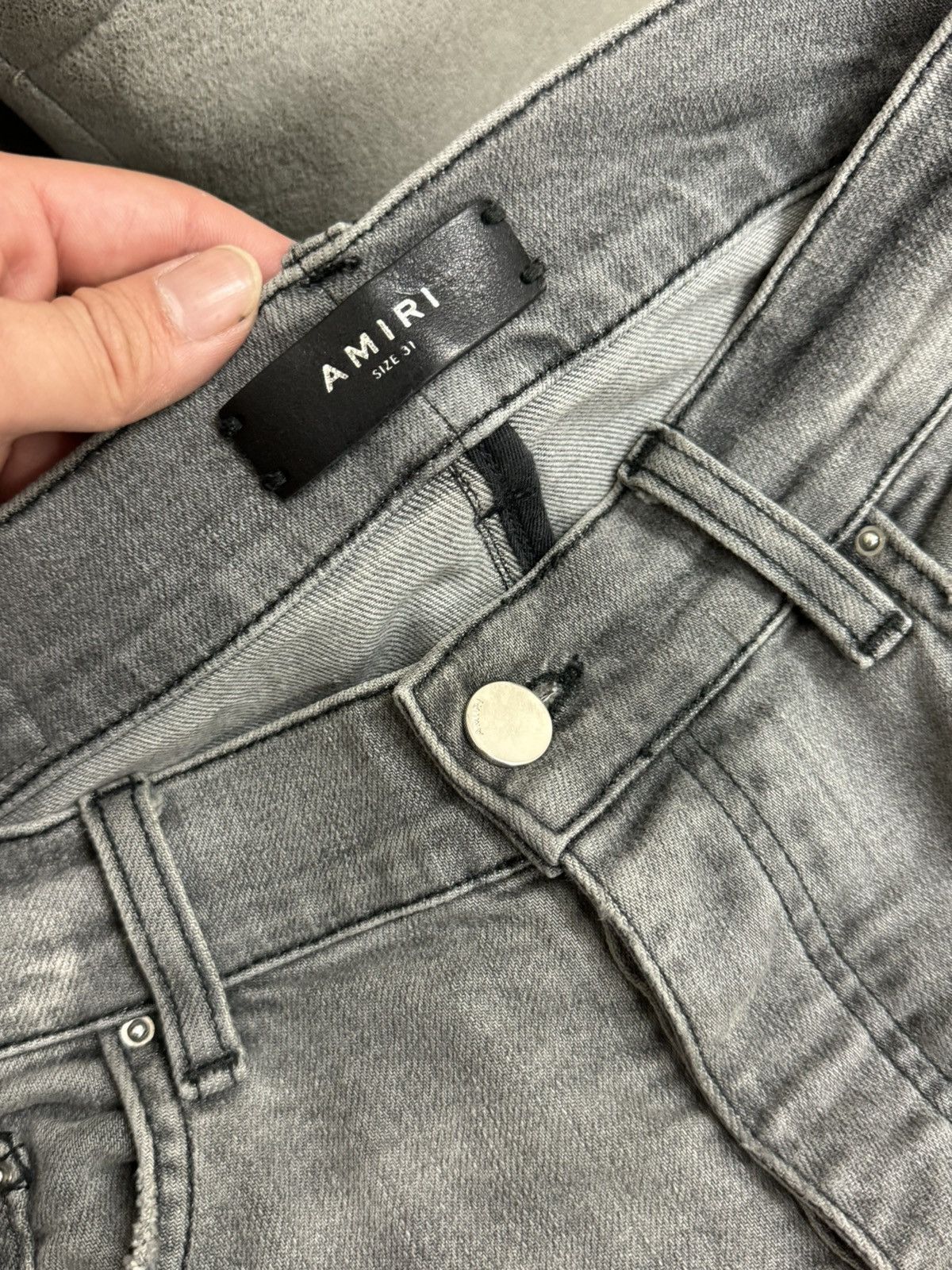 Amiri Amiri stripe-side skinny jeans 31 Size US 31 - 5 Thumbnail