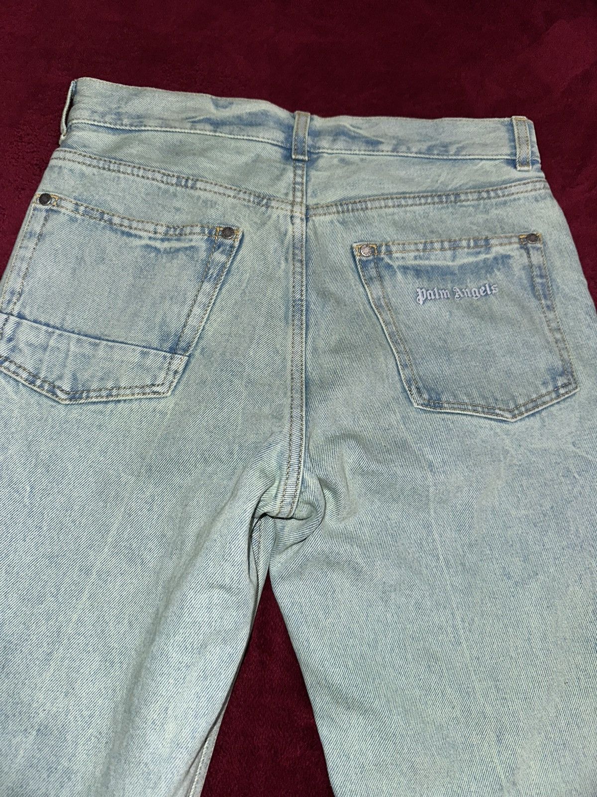 Palm Angels Palm Angels Authentic Men OverDyed Straight Leg Jeans Size US 30 / EU 46 - 11 Thumbnail