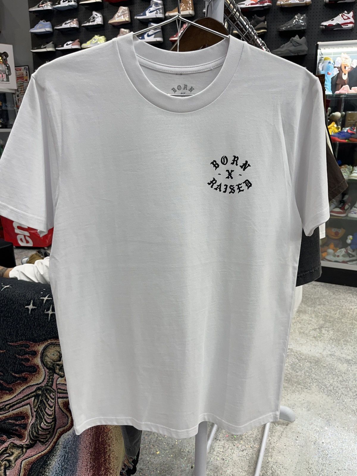 BORN X RAISED + GKAE ROCKER TEE WHITE