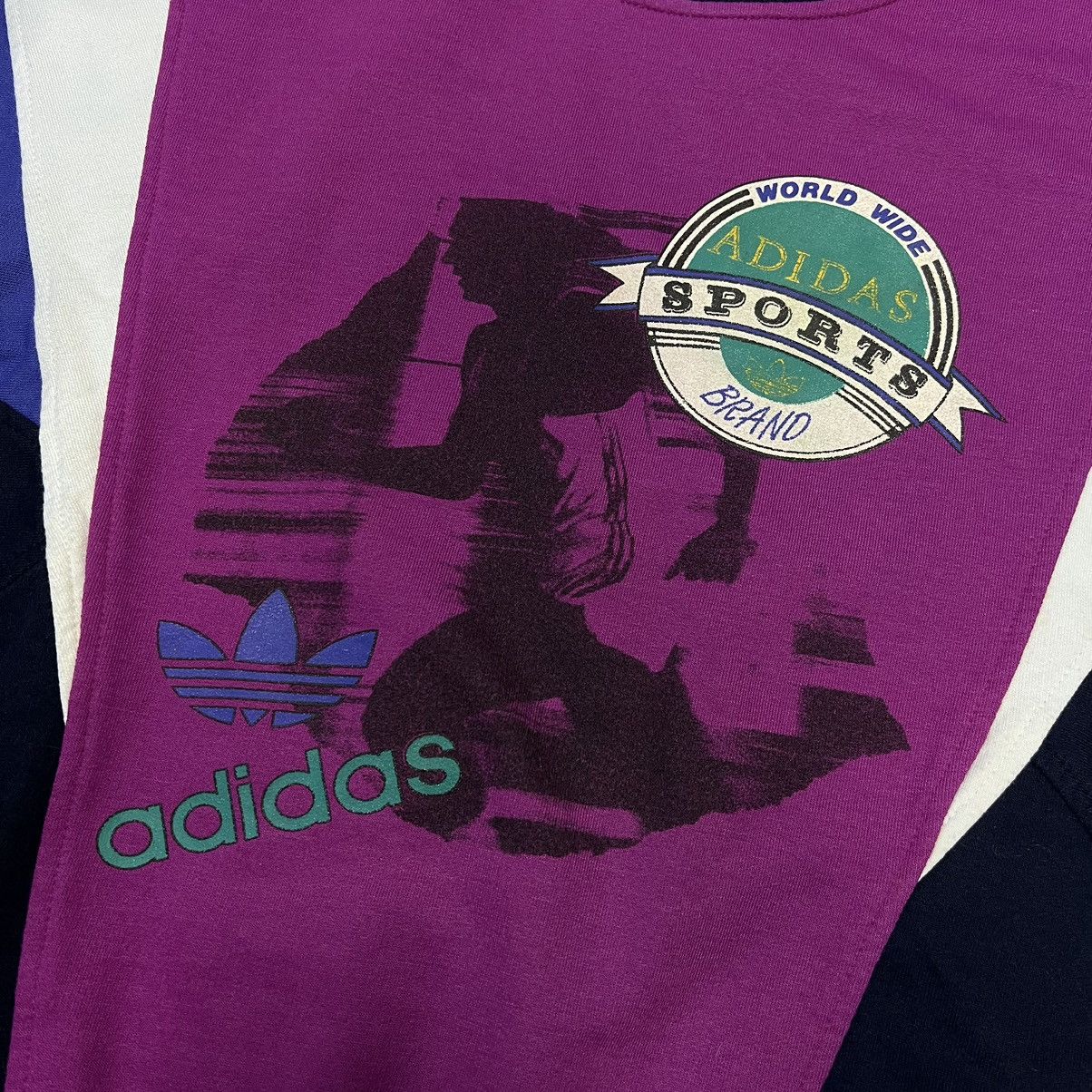 Vintage Adidas Vintage World Wide Brand Very Rare Sweatshirt Size US L / EU 52-54 / 3 - 7 Thumbnail