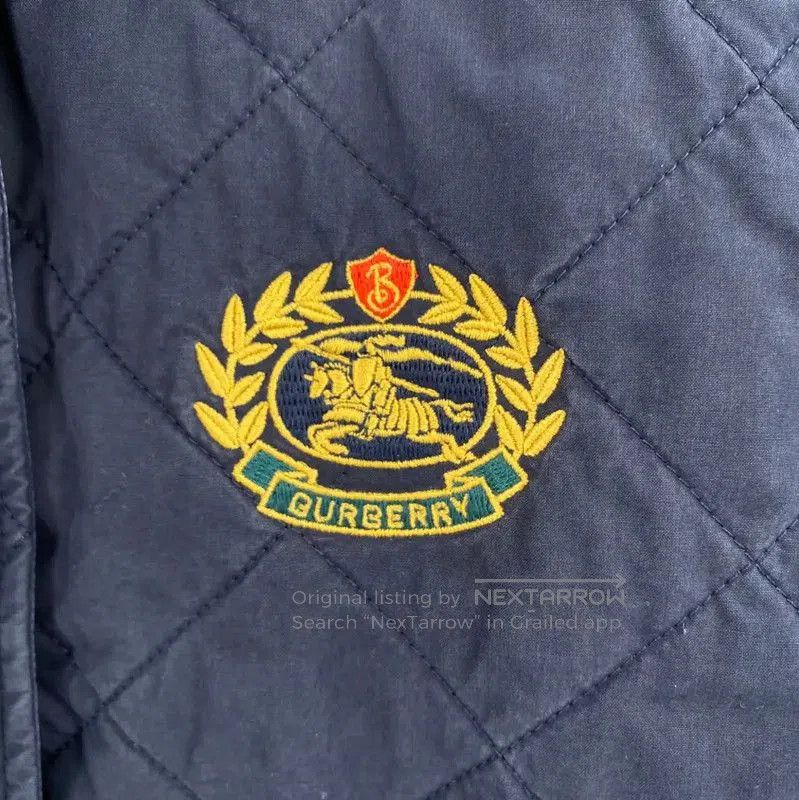 Burberry Burberry Winter Quilted Navy Blue Cotton Coat. Size S / US 4 / IT 40 - 5 Thumbnail