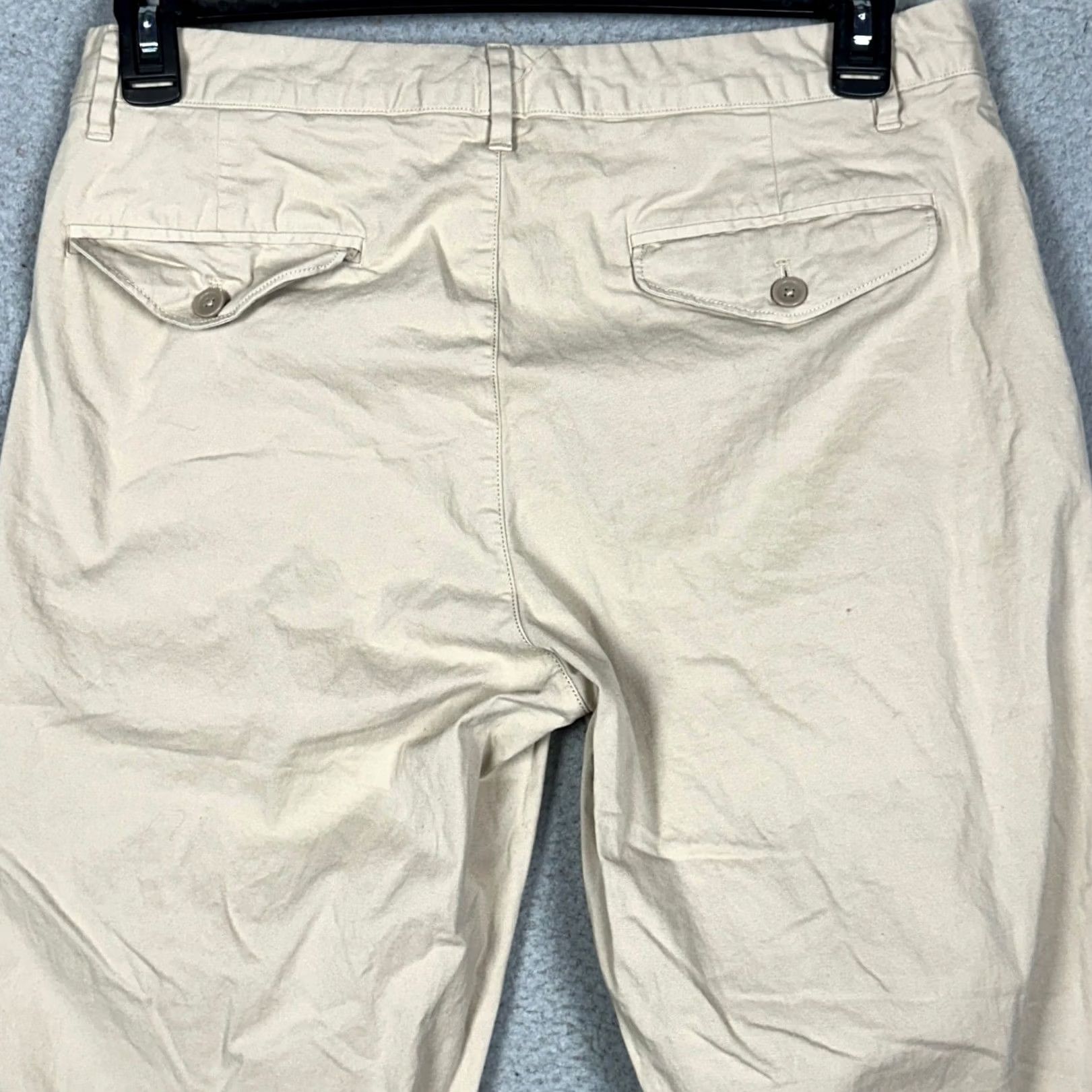Bonobos Bonobos Pants Slim Khakis 33 Regular Tan Beige 33x34 Chino Flat Front Stretch Tapered Mens Size US 33 - 3 Thumbnail