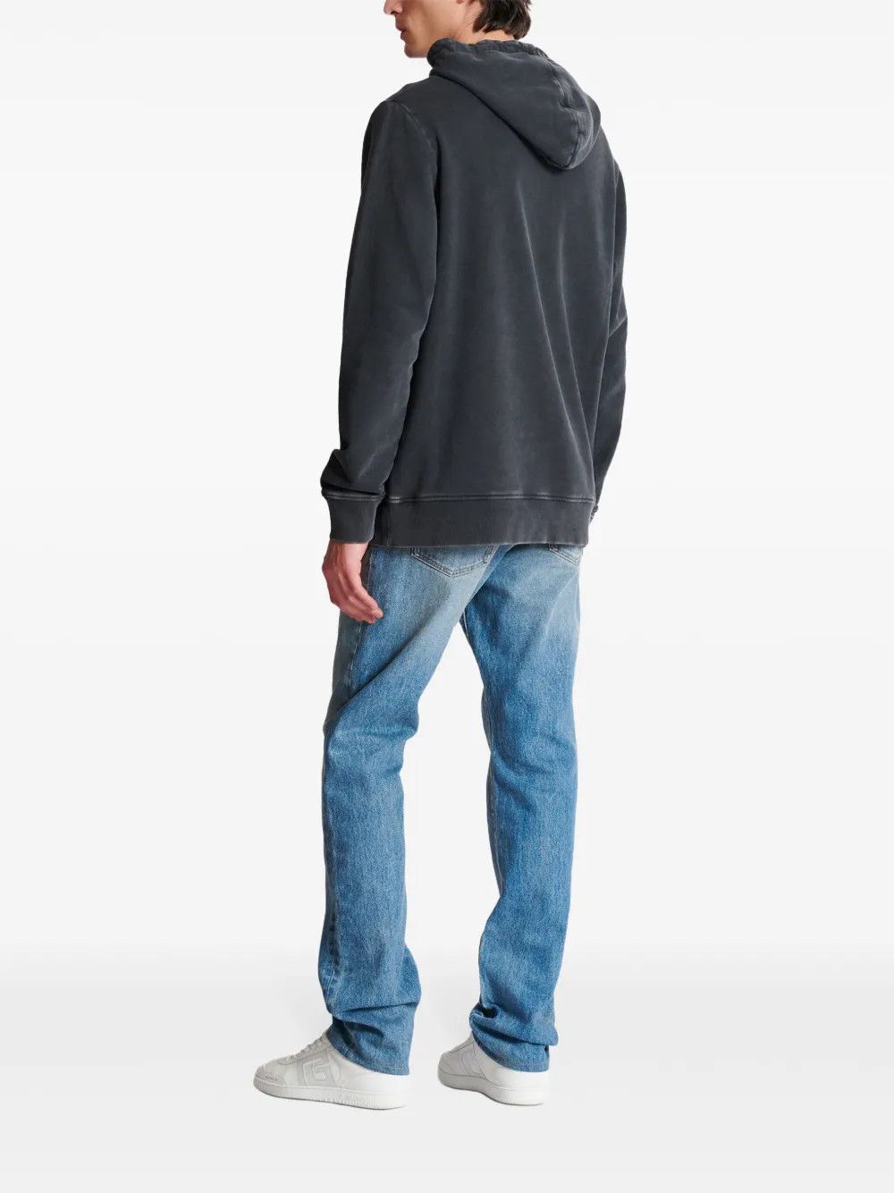Balmain o1y0426 Logo Hoodie in Dark Gray Size US M / EU 48-50 / 2 - 4 Thumbnail