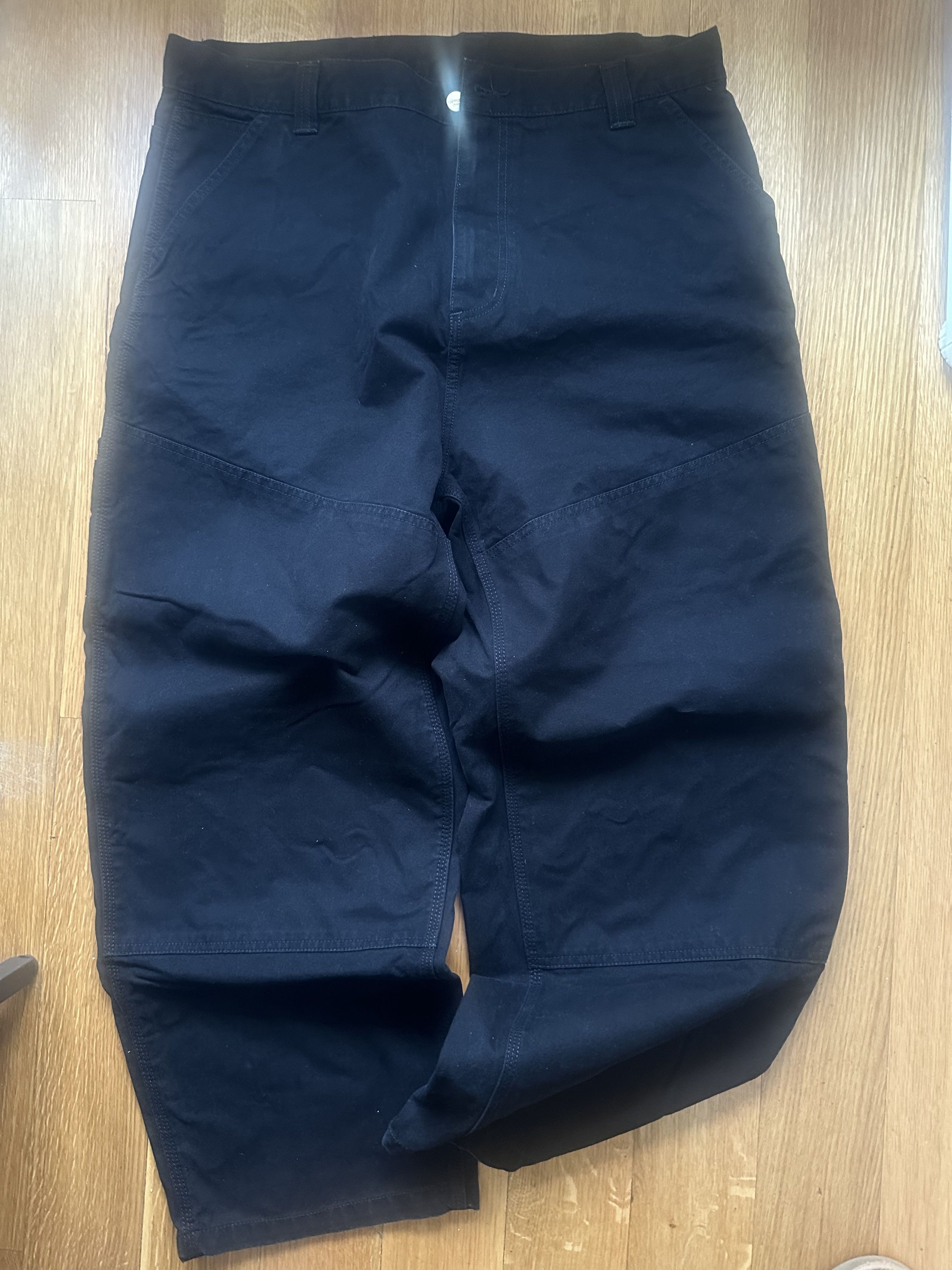 Carhartt Wip Carhartt WIP Black Wide Leg Pant - Size 32 Size US 32 / EU 48 - 1 Thumbnail