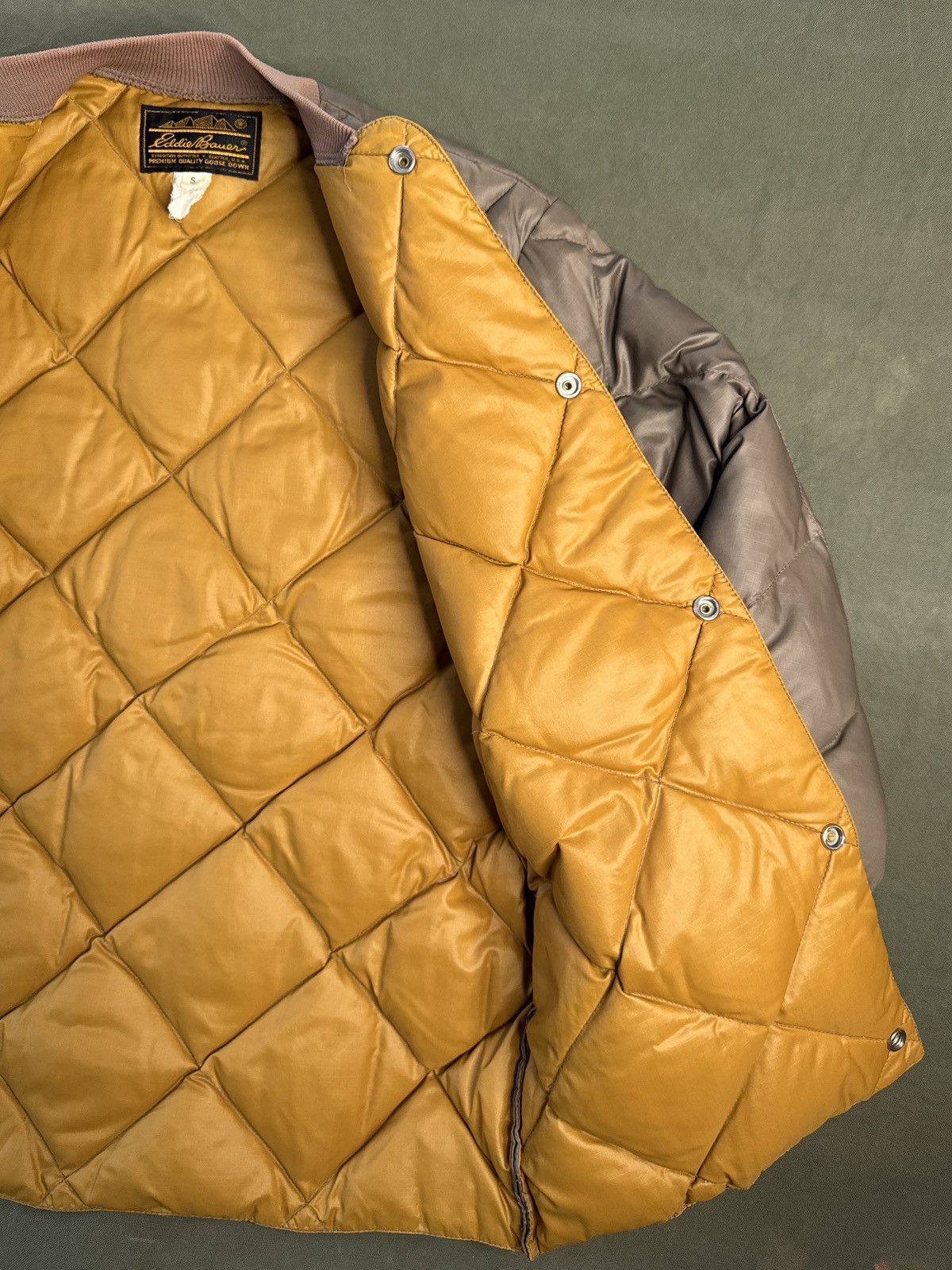Eddie Bauer Vintage Eddie Bauer Goose Down Diamond Quilt Bomber 70s 80s Size US S / EU 44-46 / 1 - 9 Thumbnail