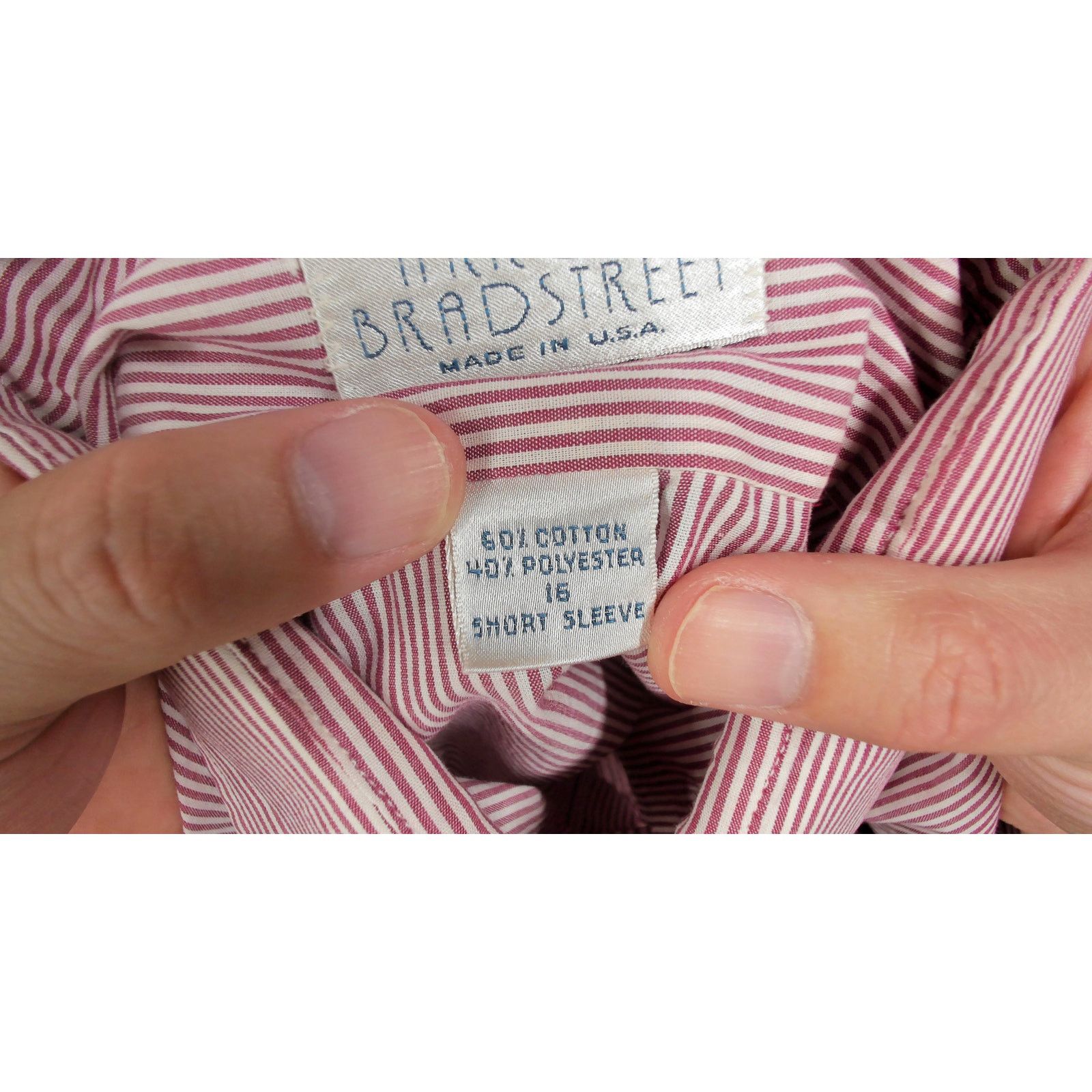 Arrow 80s Arrow Bradstreet Micro Stripe Oversized Shirt L USA Made Size US L / EU 52-54 / 3 - 8 Thumbnail