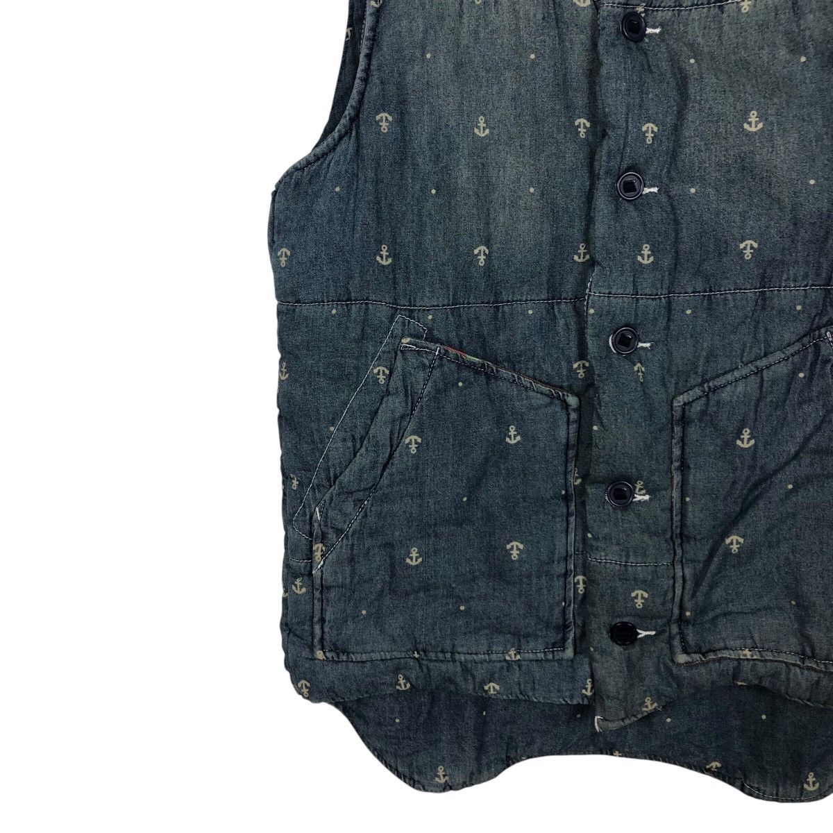 Hysteric Glamour 📌Vintage Biker Denim Vest Power To The People Punk Design Size US M / EU 48-50 / 2 - 5 Thumbnail