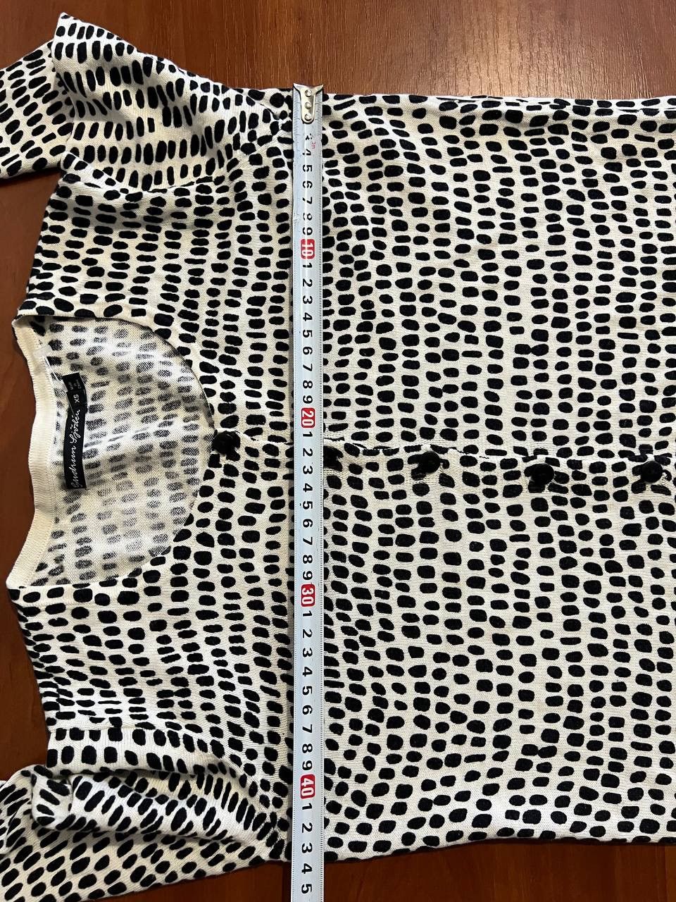 Gudrun Sjoden GUDRUN SJODEN BLACK/WHITE DOTTER LIGHTWEIGHT CARDIGAN XS Size XS / US 0-2 / IT 36-38 - 11 Thumbnail