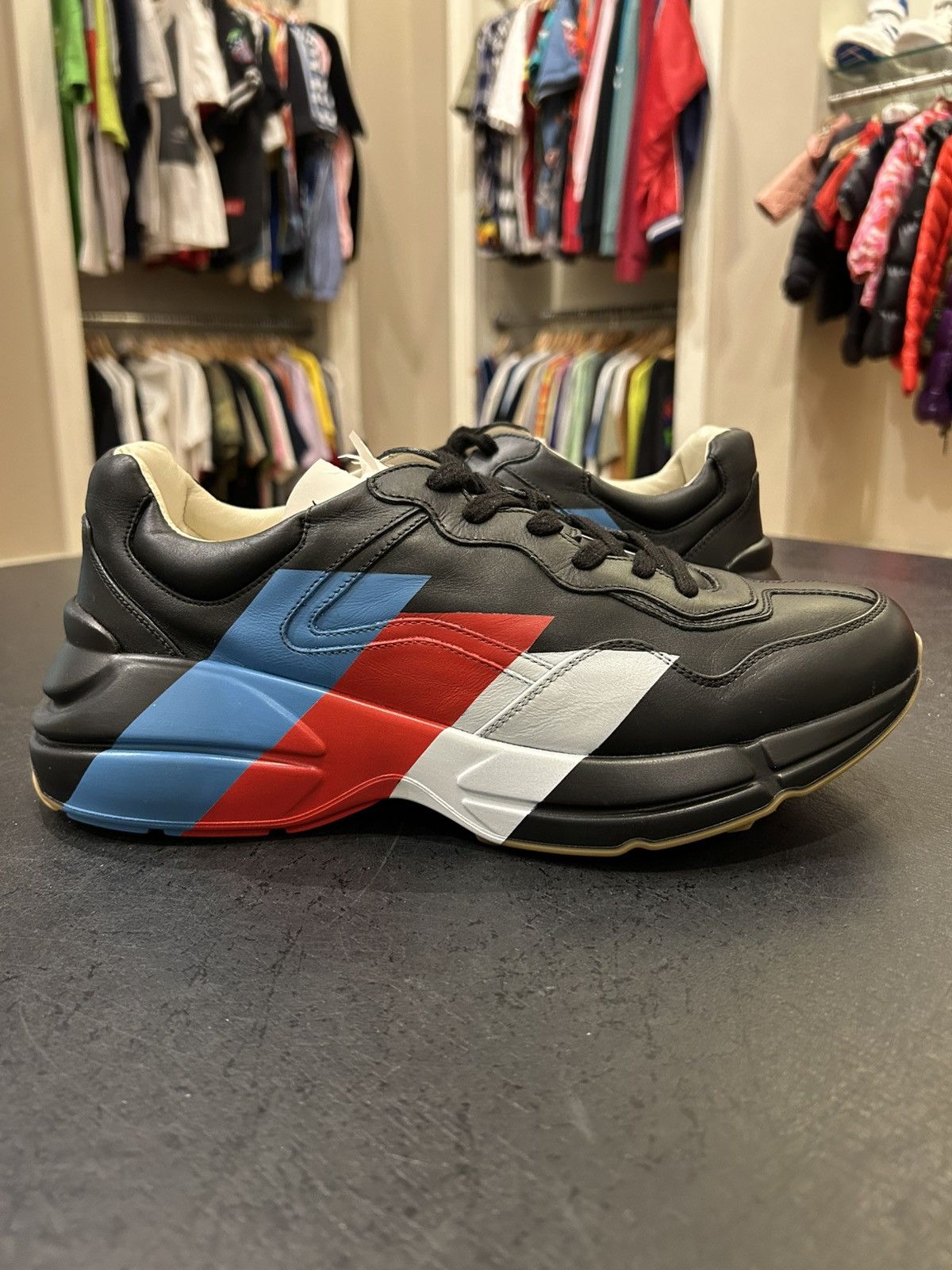 Gucci Gucci Rython Stripe Sneakers Size US 10.5 / EU 43-44 - 2 Thumbnail