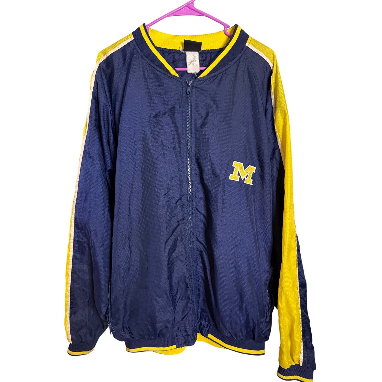 Champs Sport Vintage Michigan Windbreaker Zip-Up Jacket Size US XXL / EU 58 / 5 - 1 Thumbnail