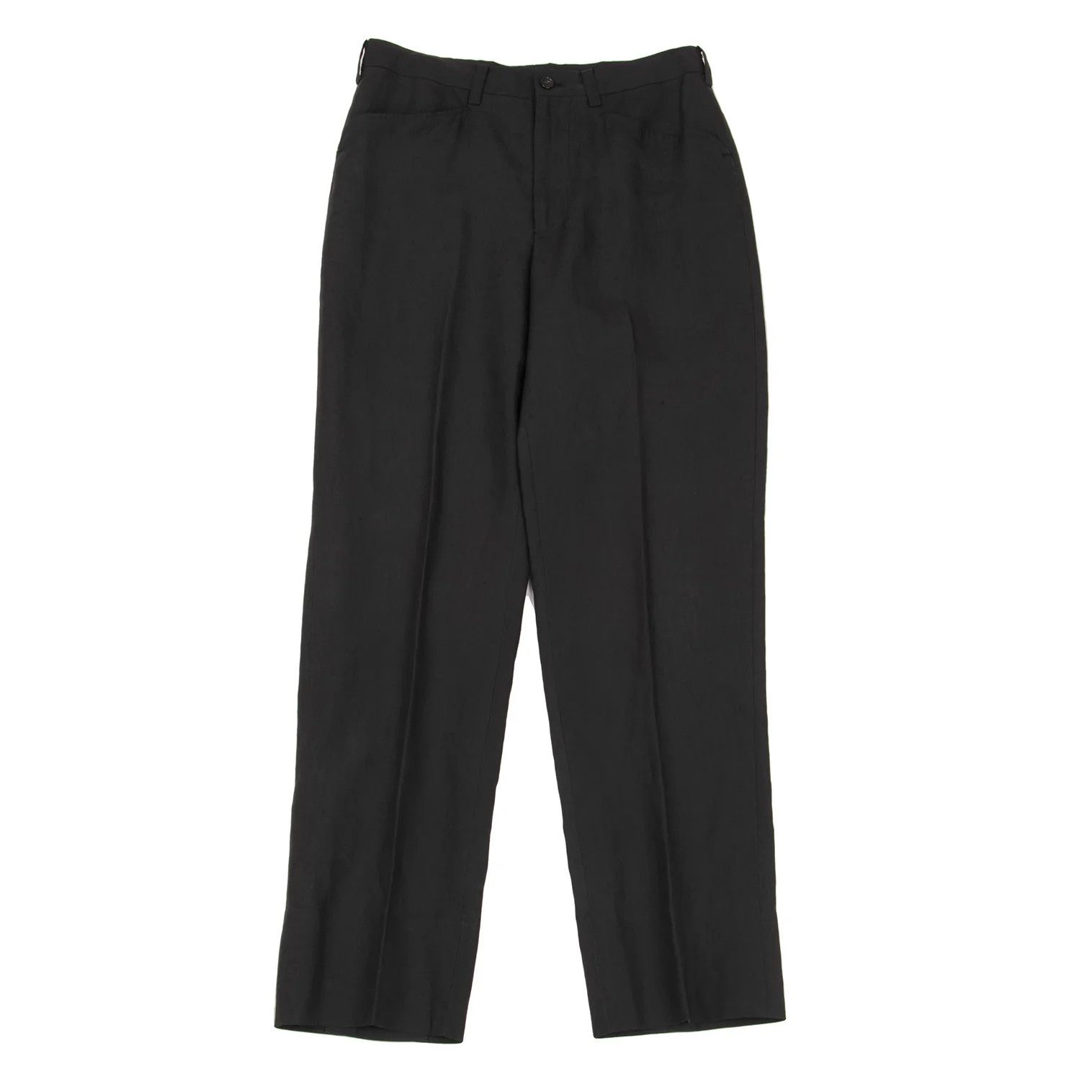 Yohji Yamamoto Yohji Yamamoto Linen Tapered Pants Black S Size US 30 / EU 46 - 1 Thumbnail