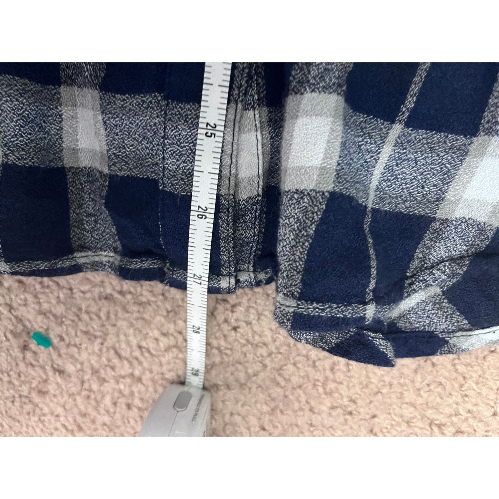 Lucky Brand Lucky Brand Women's Blue Plaid Button-Front Shirt - L Size L / US 10 / IT 46 - 5 Thumbnail