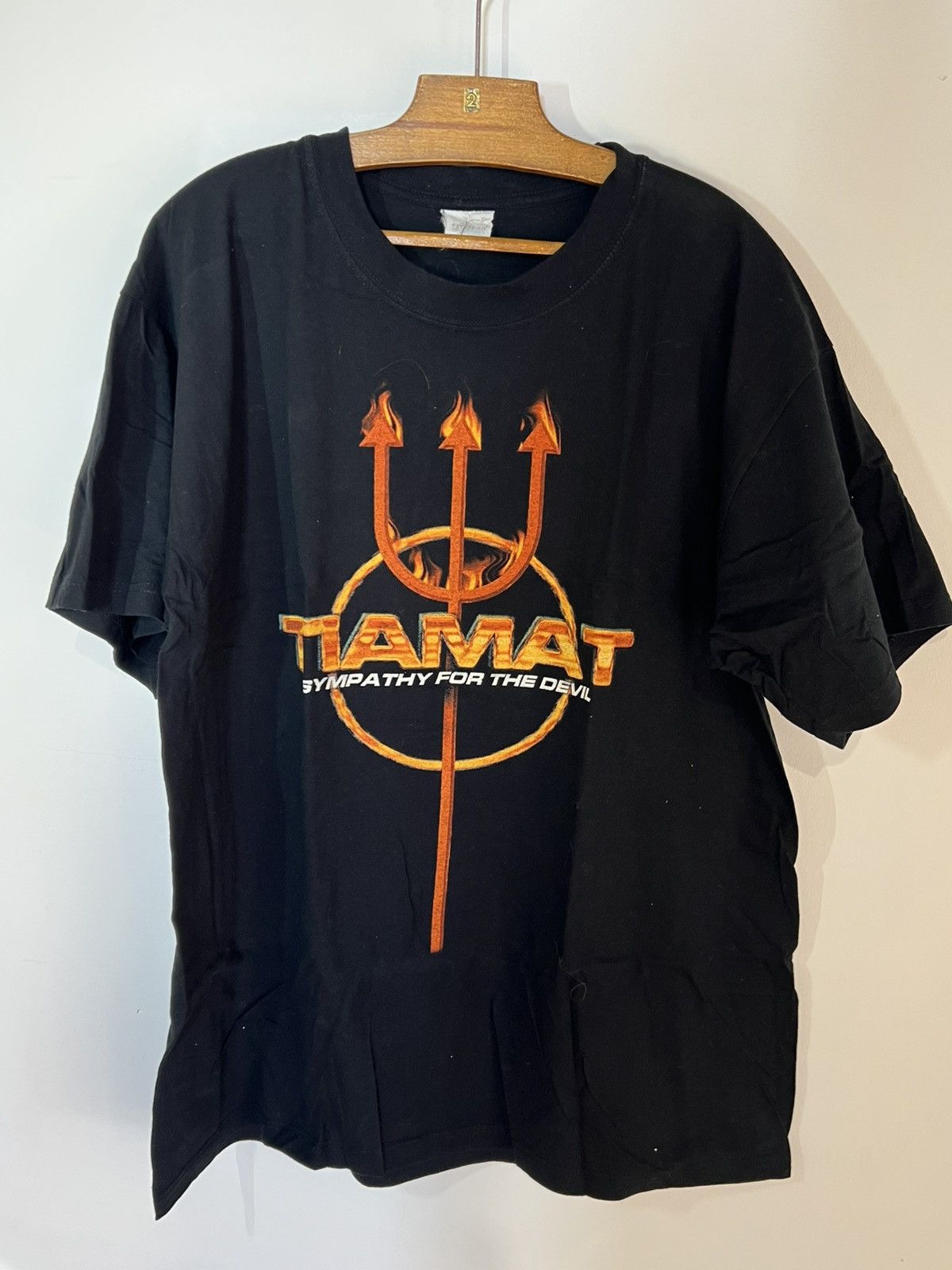 Band Tees Tiamat Lucifer satan devil LSD shirt 99 vintage Size US XL / EU 56 / 4 - 1 Thumbnail