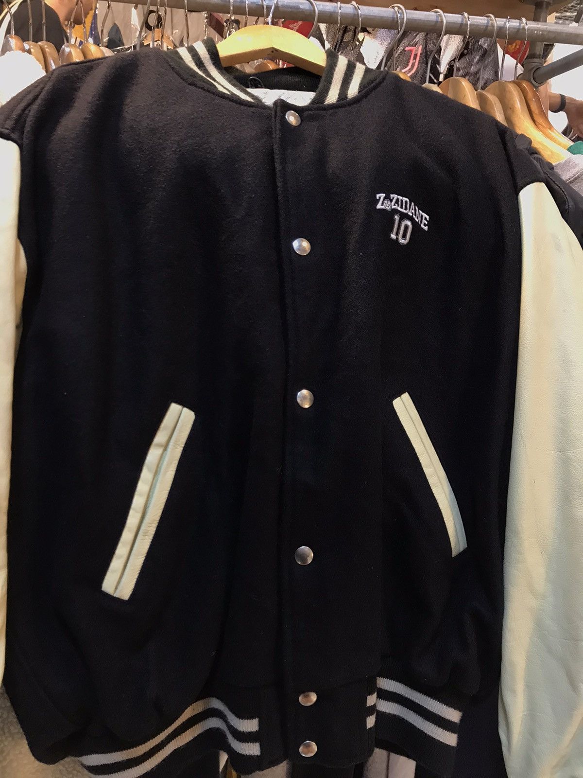 Vintage Vintage Z.Zidane 10 Leather Bomber Jacket Size US XXL / EU 58 / 5 - 10 Thumbnail
