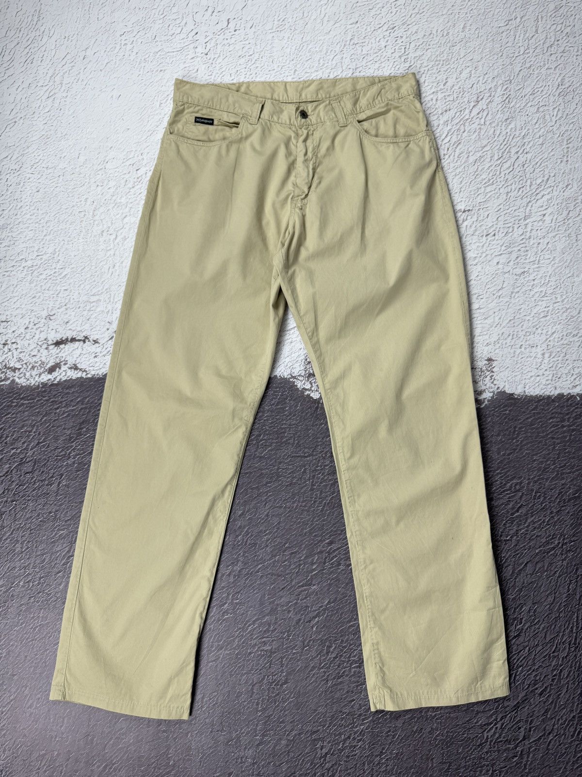 Yves Saint Laurent Yves Saint Laurent vintage beige pocket logo chino pants Size US 36 / EU 52 - 3 Thumbnail