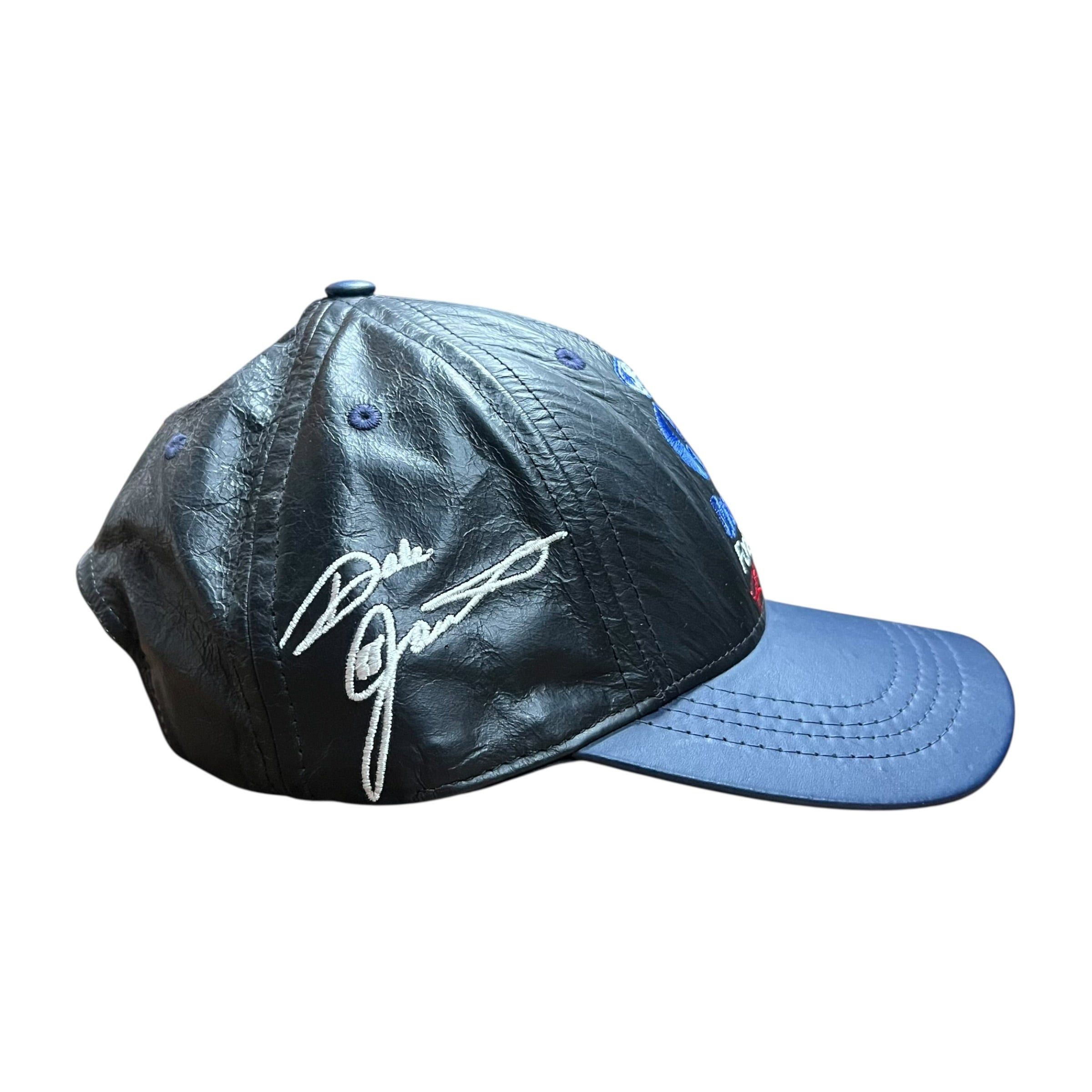 Jeff Hamilton Jeff Hamilton Dale Earnhardt NASCAR Ford Racing Leather Cap Size ONE SIZE - 3 Thumbnail