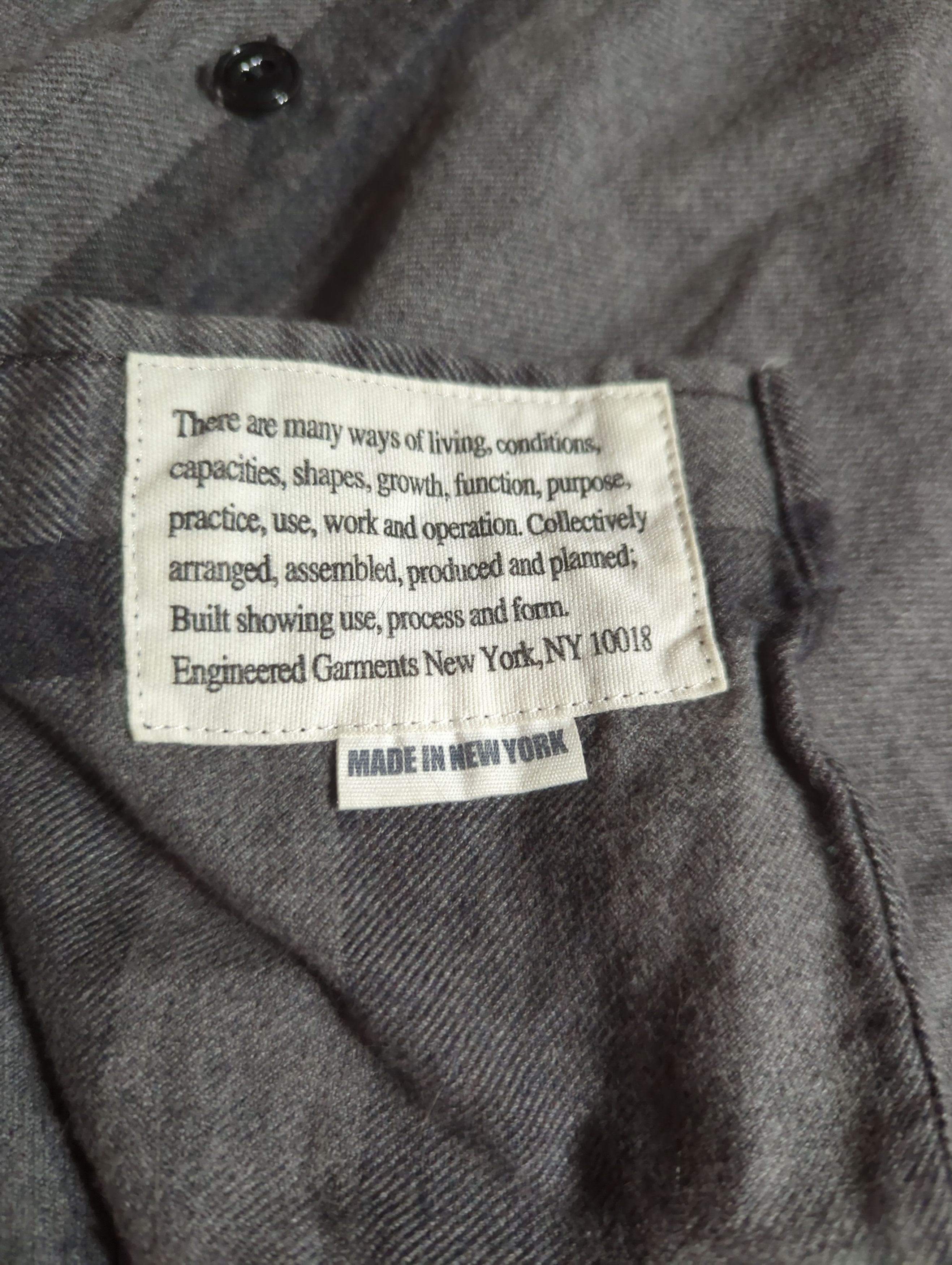 Engineered Garments Engineered Garments Work Shirt - Grey Big Plaid Size US M / EU 48-50 / 2 - 3 Thumbnail