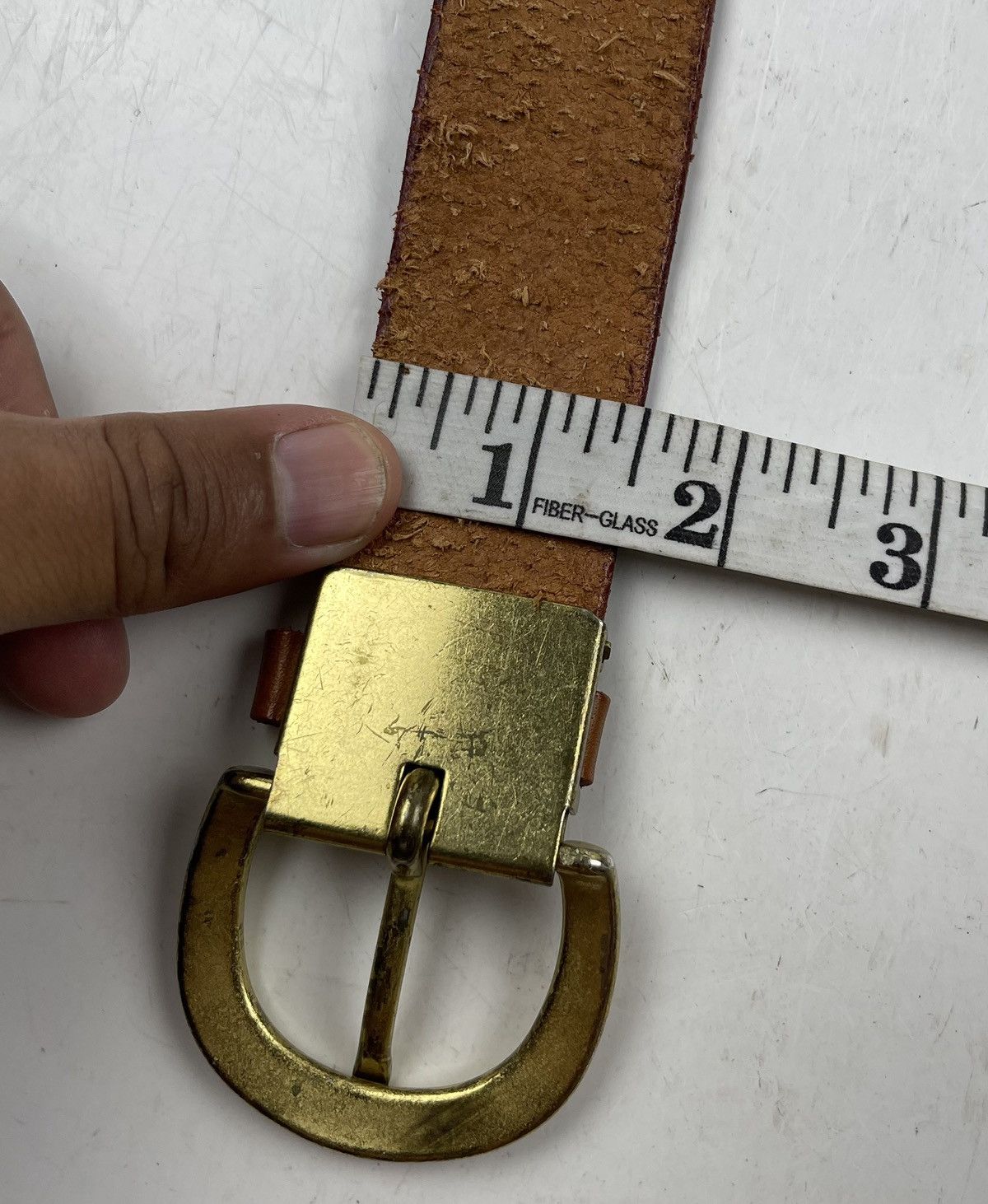 Other rare design leather belt tc40 Size 32 - 8 Thumbnail