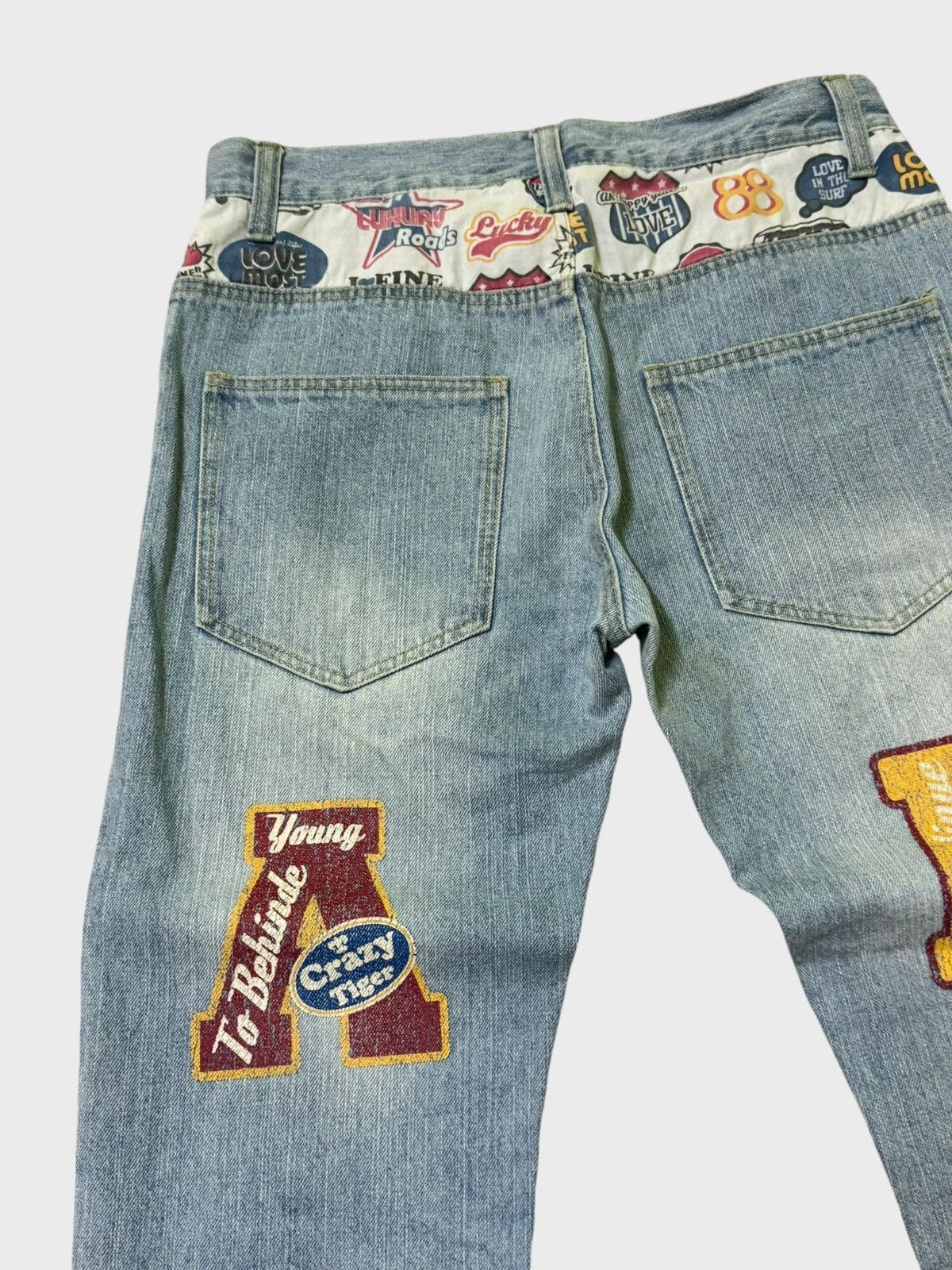 Japanese Brand CLONE DEVGRU DESIGN PRINTED CLAWMARK DENIM Size US 30 / EU 46 - 8 Thumbnail